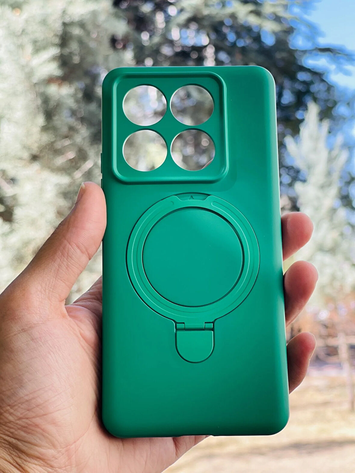 Xiaomi Mi 14T Pro Kılıf Regal Mgsafe İçi Kadife Soft Standlı Silikon Kapak