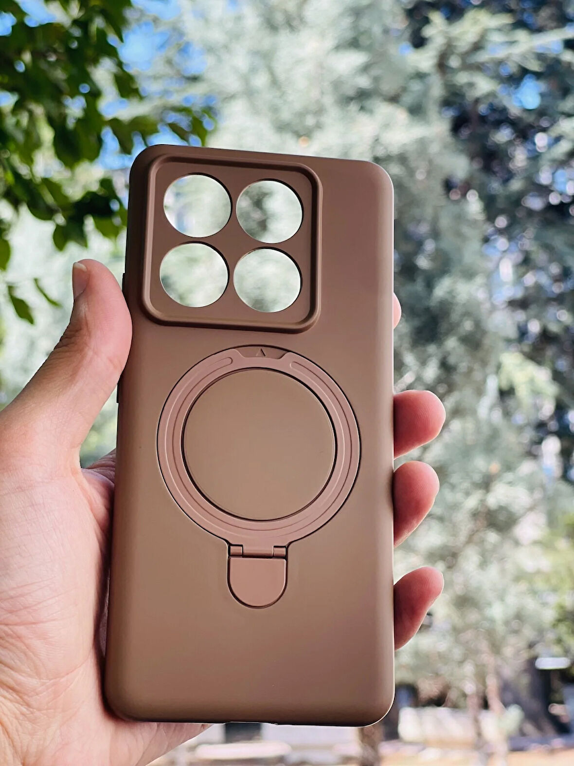 Xiaomi Mi 14T Pro Kılıf Regal Mgsafe İçi Kadife Soft Standlı Silikon Kapak