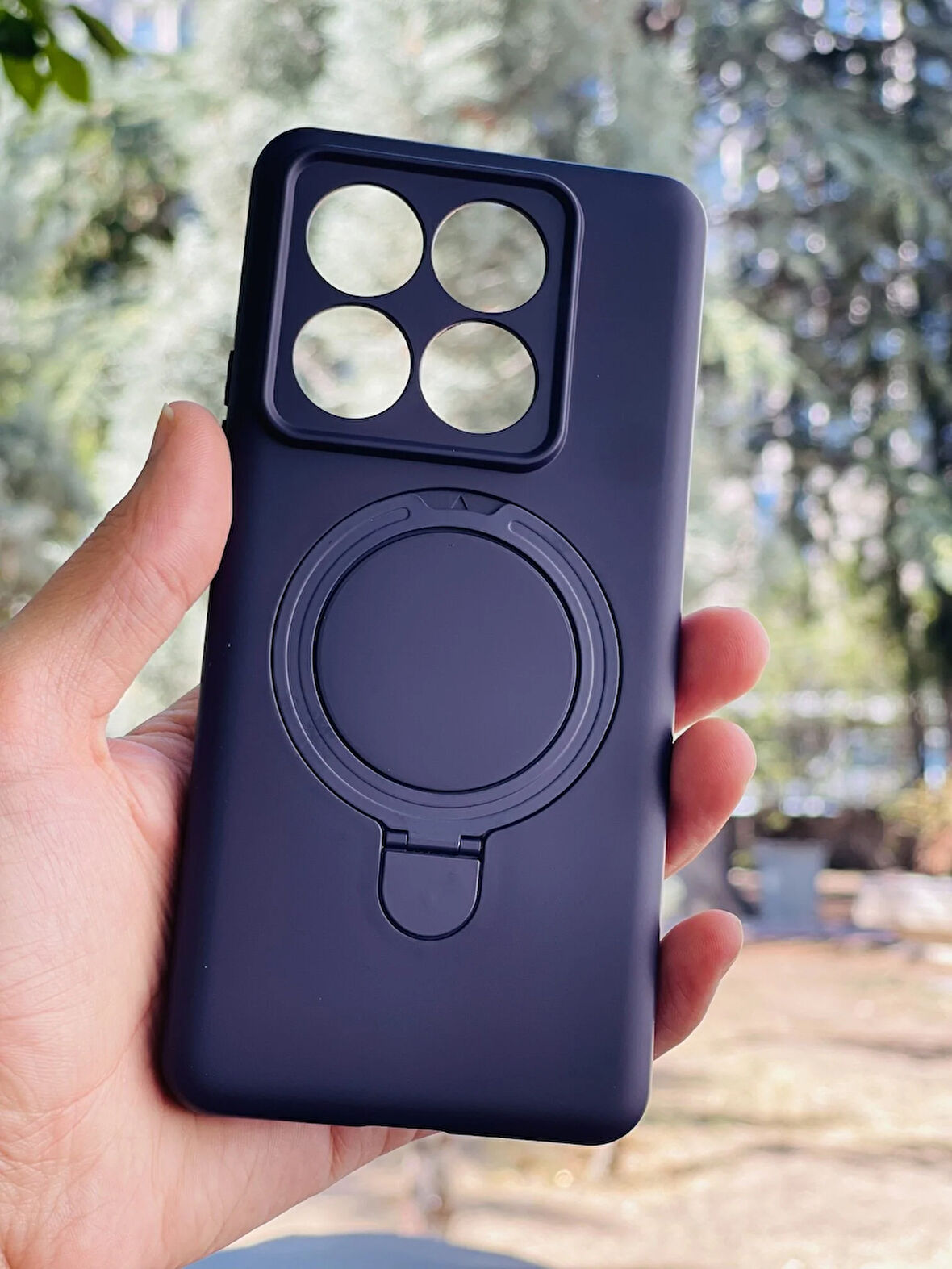 Xiaomi Mi 14T Pro Kılıf Regal Mgsafe İçi Kadife Soft Standlı Silikon Kapak