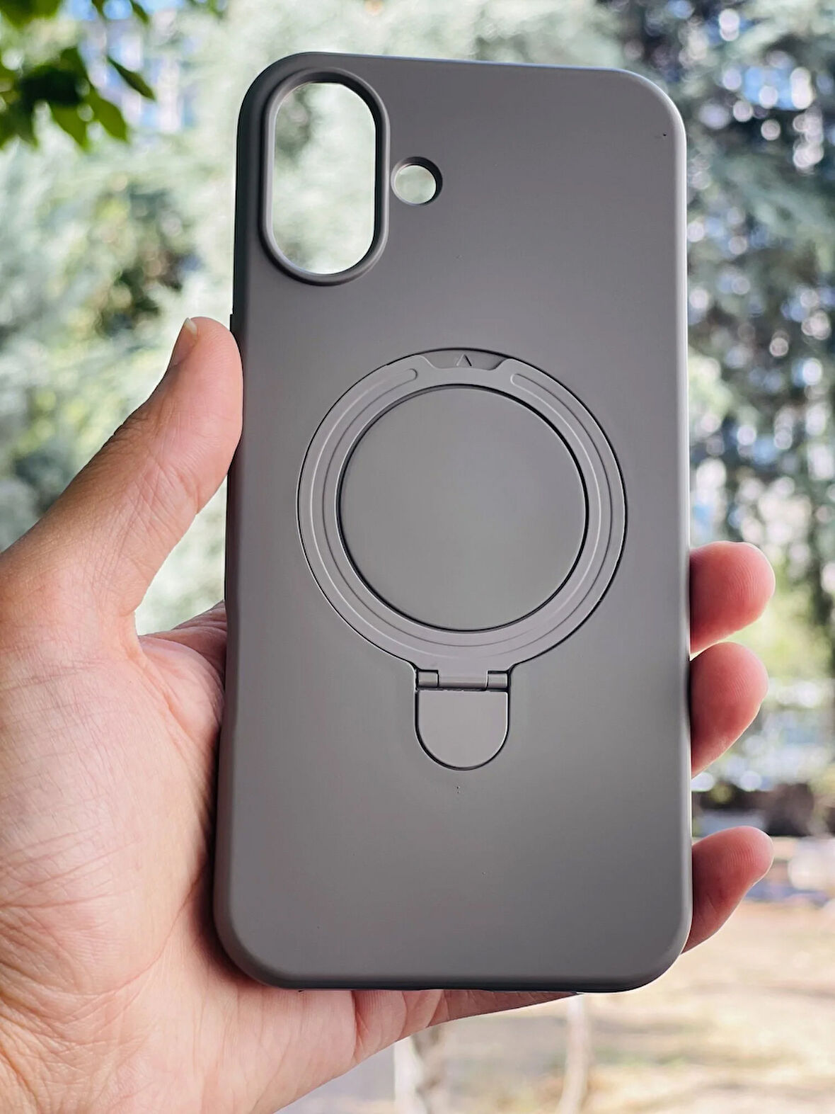 Apple iPhone 16 Plus Kılıf Regal Mgsafe İçi Kadife Soft Standlı Silikon Kapak