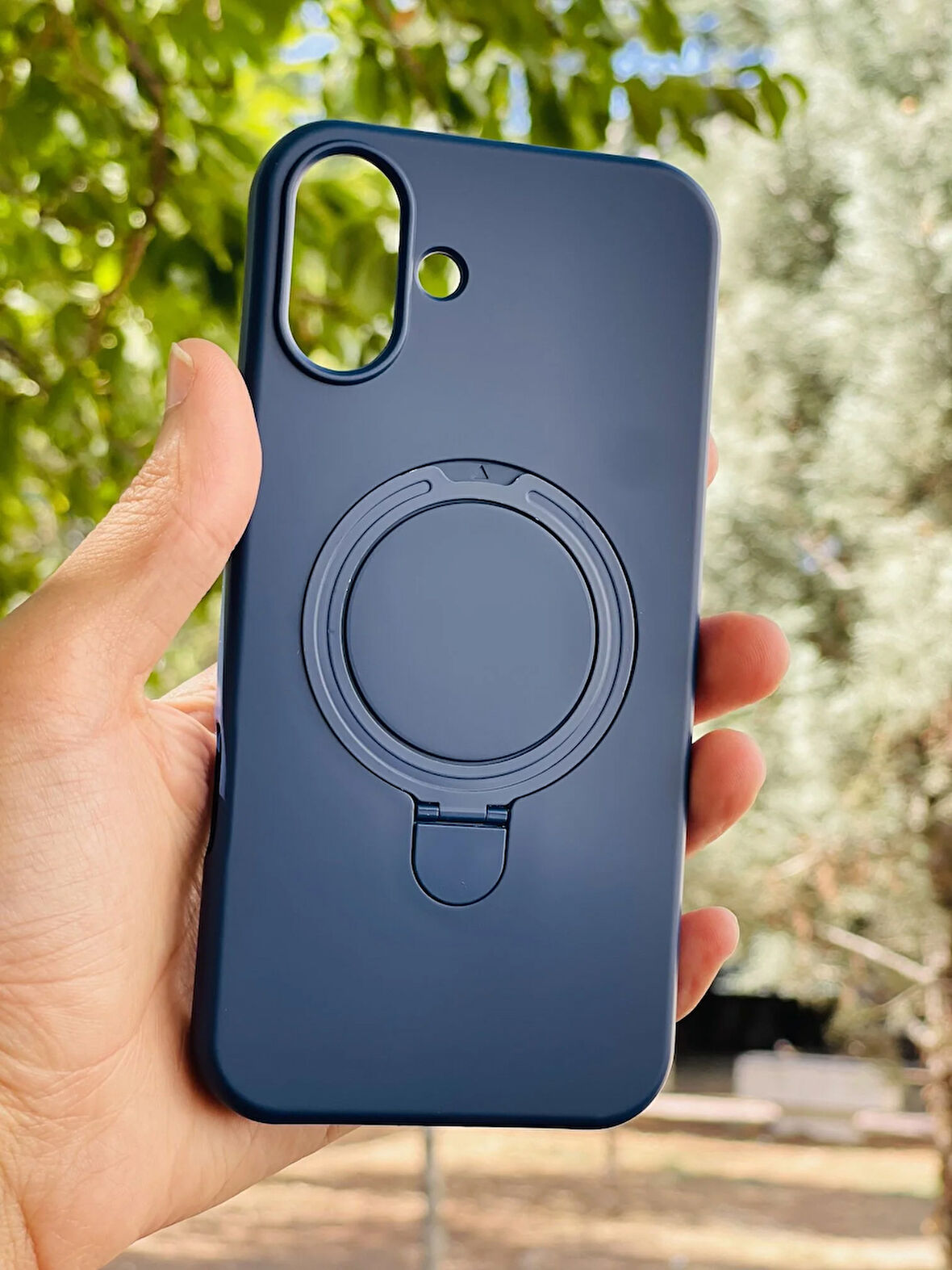 Apple iPhone 16 Plus Kılıf Regal Mgsafe İçi Kadife Soft Standlı Silikon Kapak