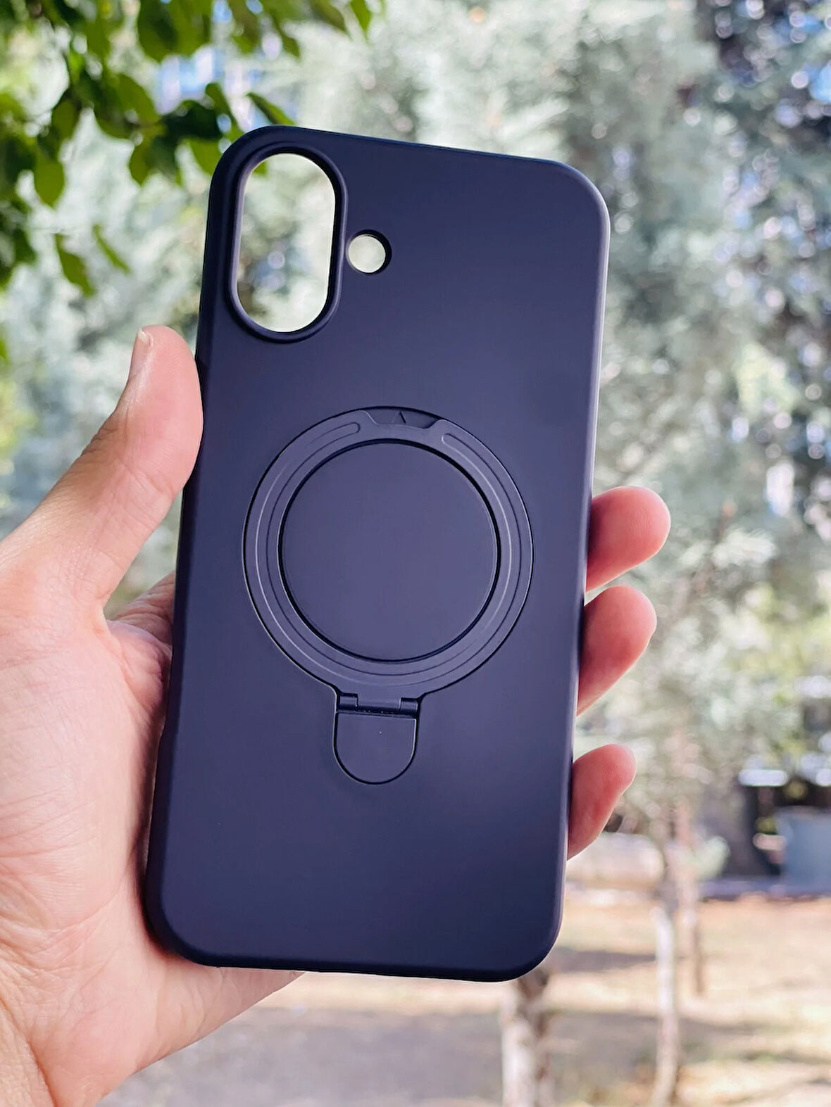 Apple iPhone 16 Plus Kılıf Regal Mgsafe İçi Kadife Soft Standlı Silikon Kapak