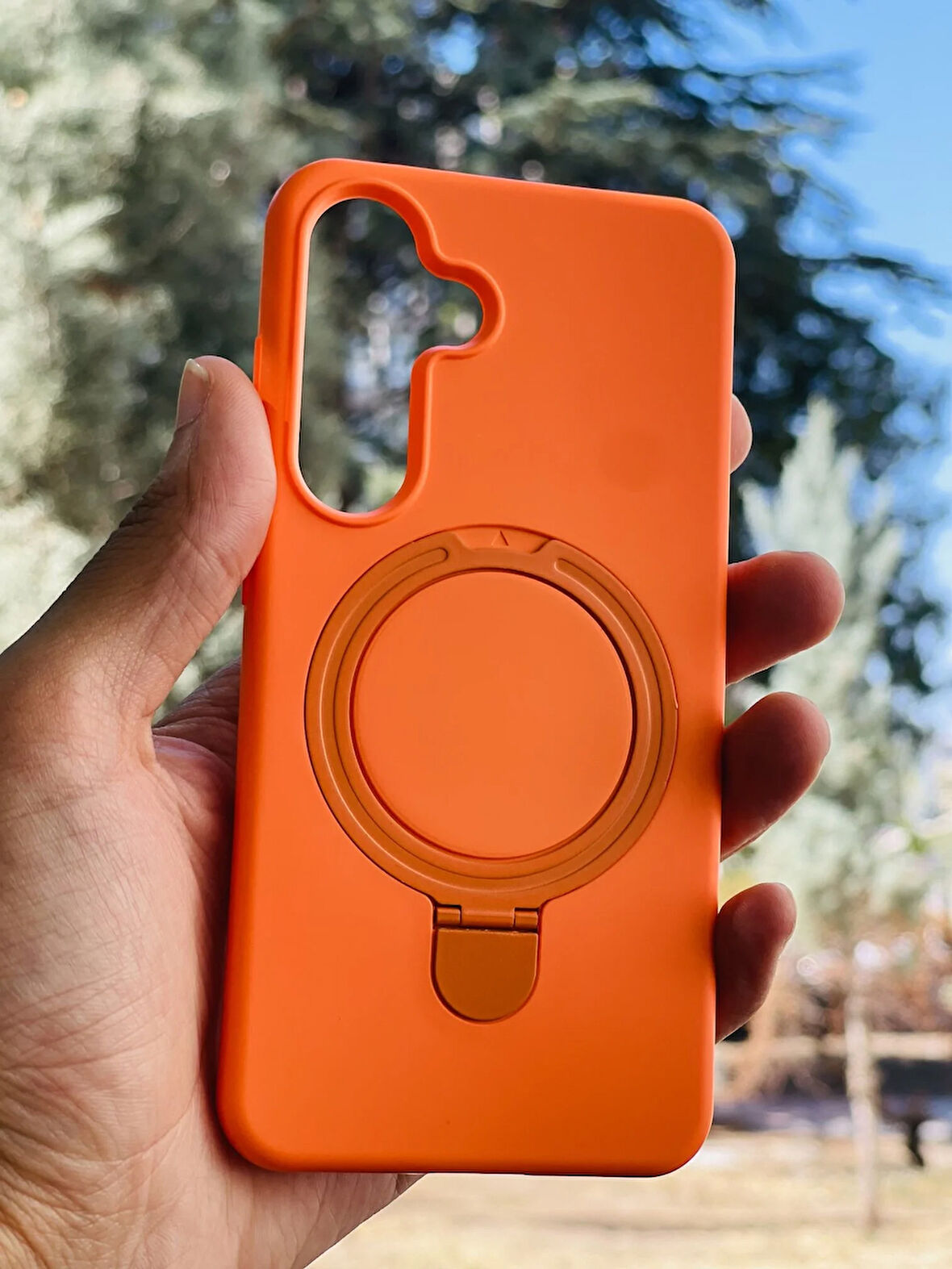 Samsung Galaxy A56 Kılıf Regal Mgsafe İçi Kadife Soft Standlı Silikon Kapak