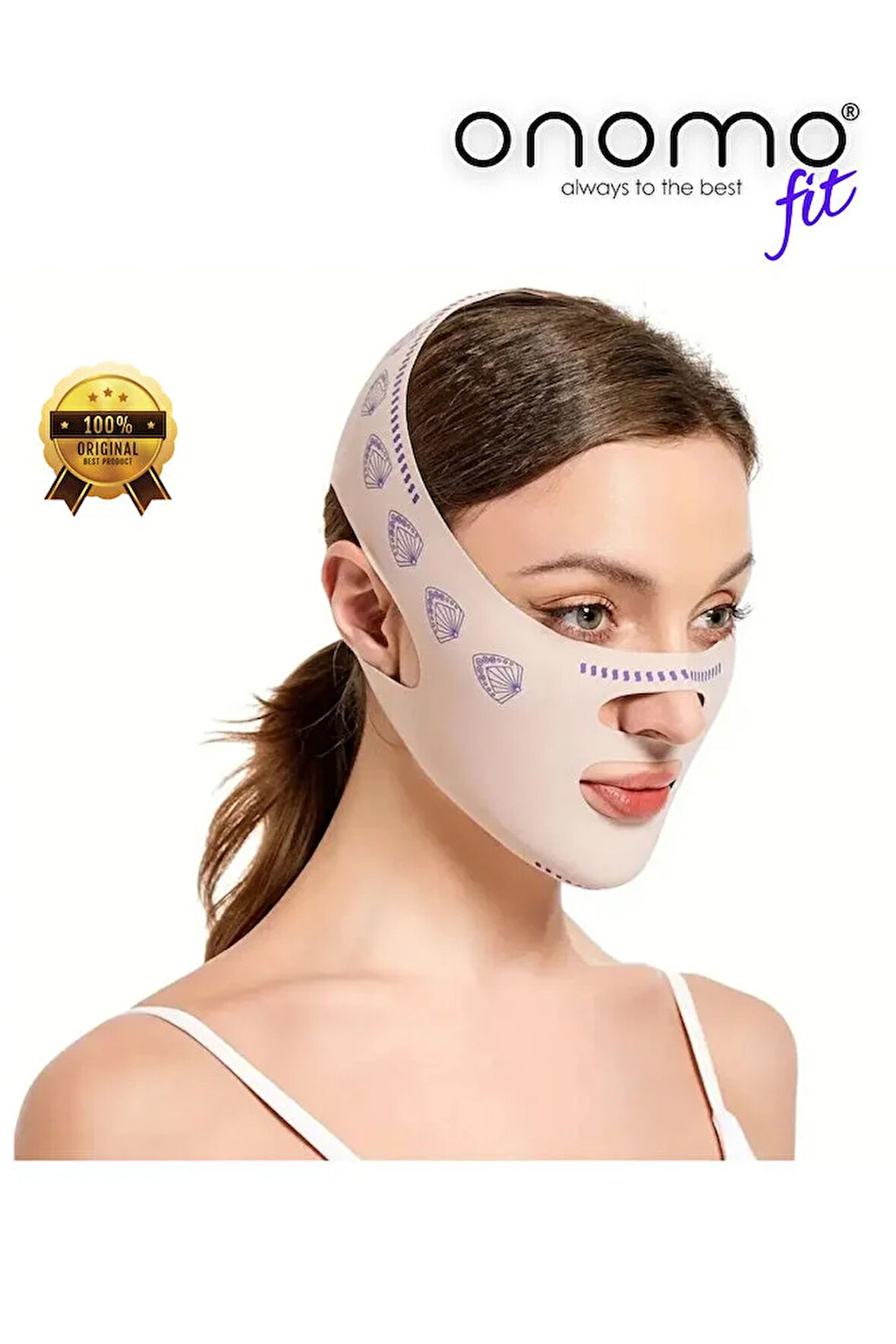 Fit Yüz, Çene, Boyun Şekillendirme Toparlayıcı Sıkılaştırıcı Band Gündüz ve Gece Kullanım