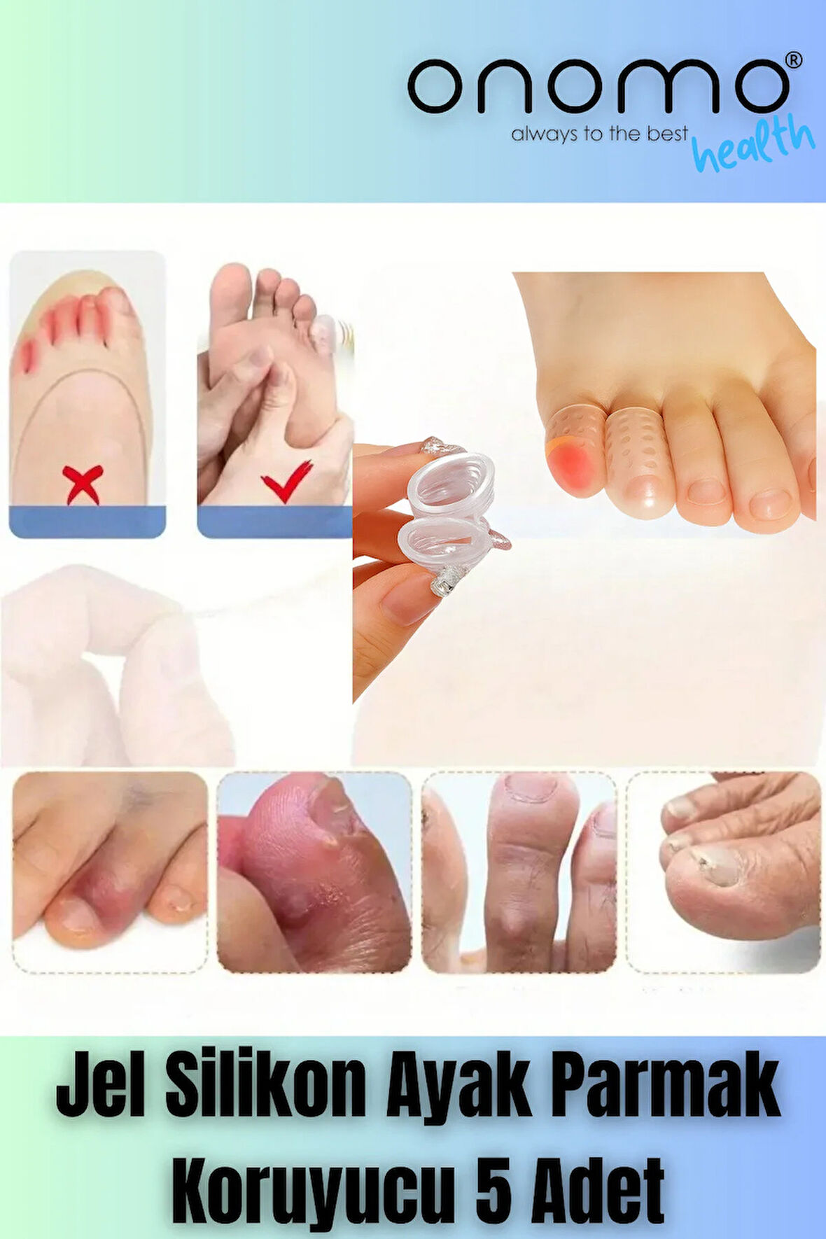 Health Jel Silikon Ayak Parmak Koruyucu 5 Adet