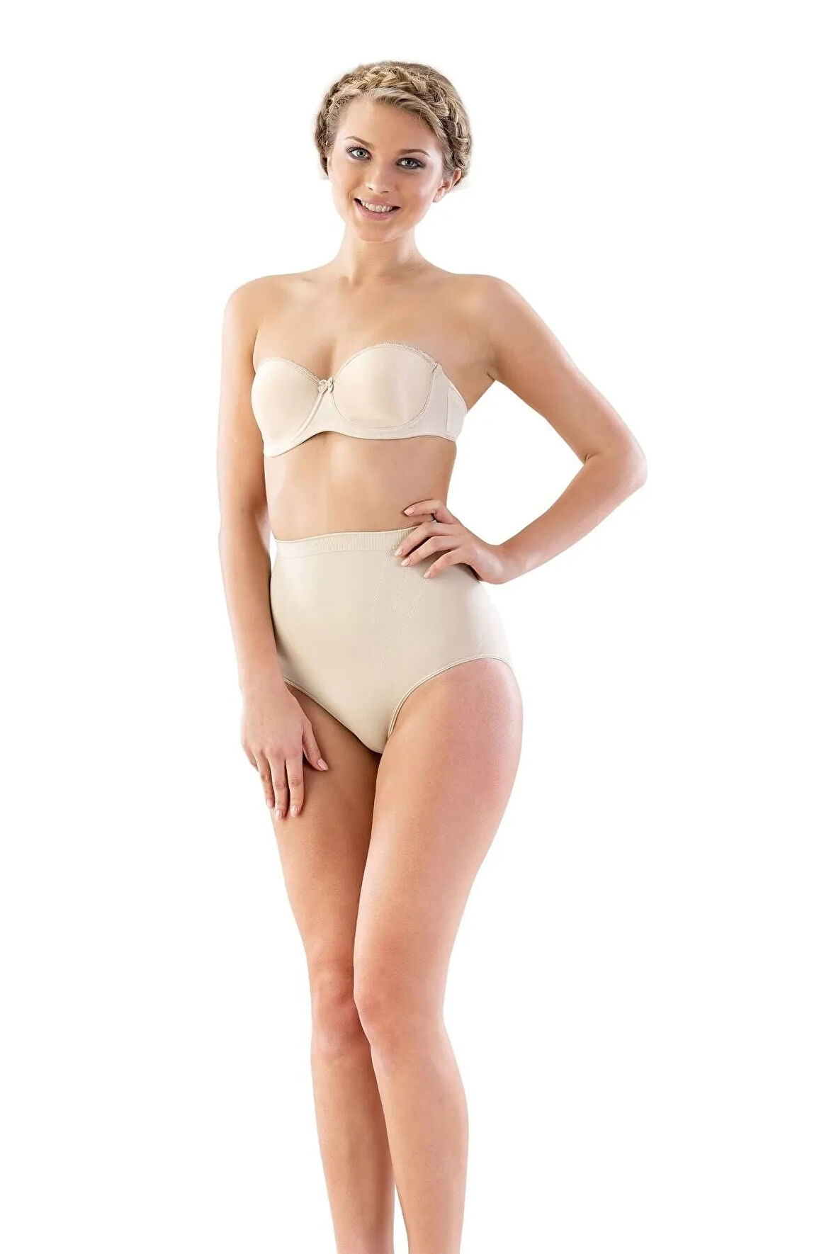 Kadın Bej Dikişsiz Toparlayıcı Slip Korse 2016