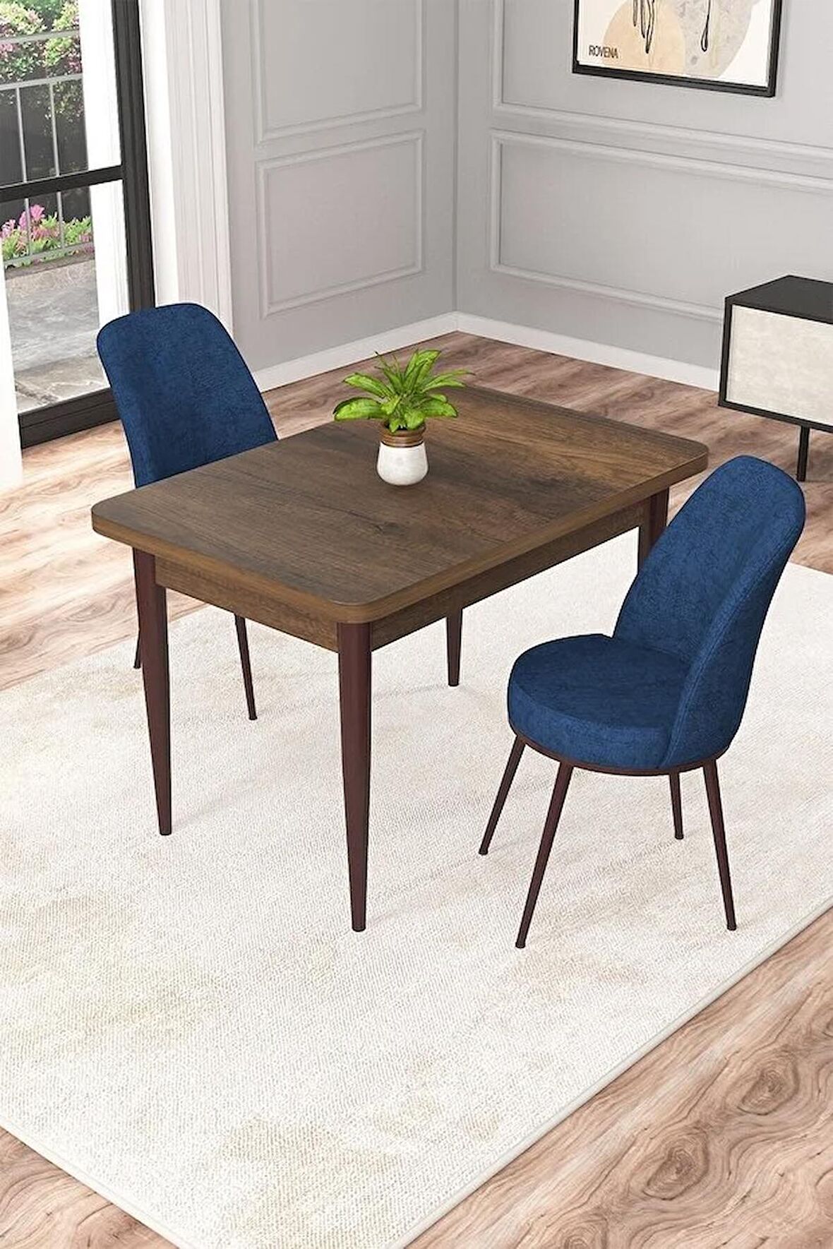 Rovena Raum Barok 70x110 Sabit Suntalam Yemek Odası Takımı 2 Adet Sandalye