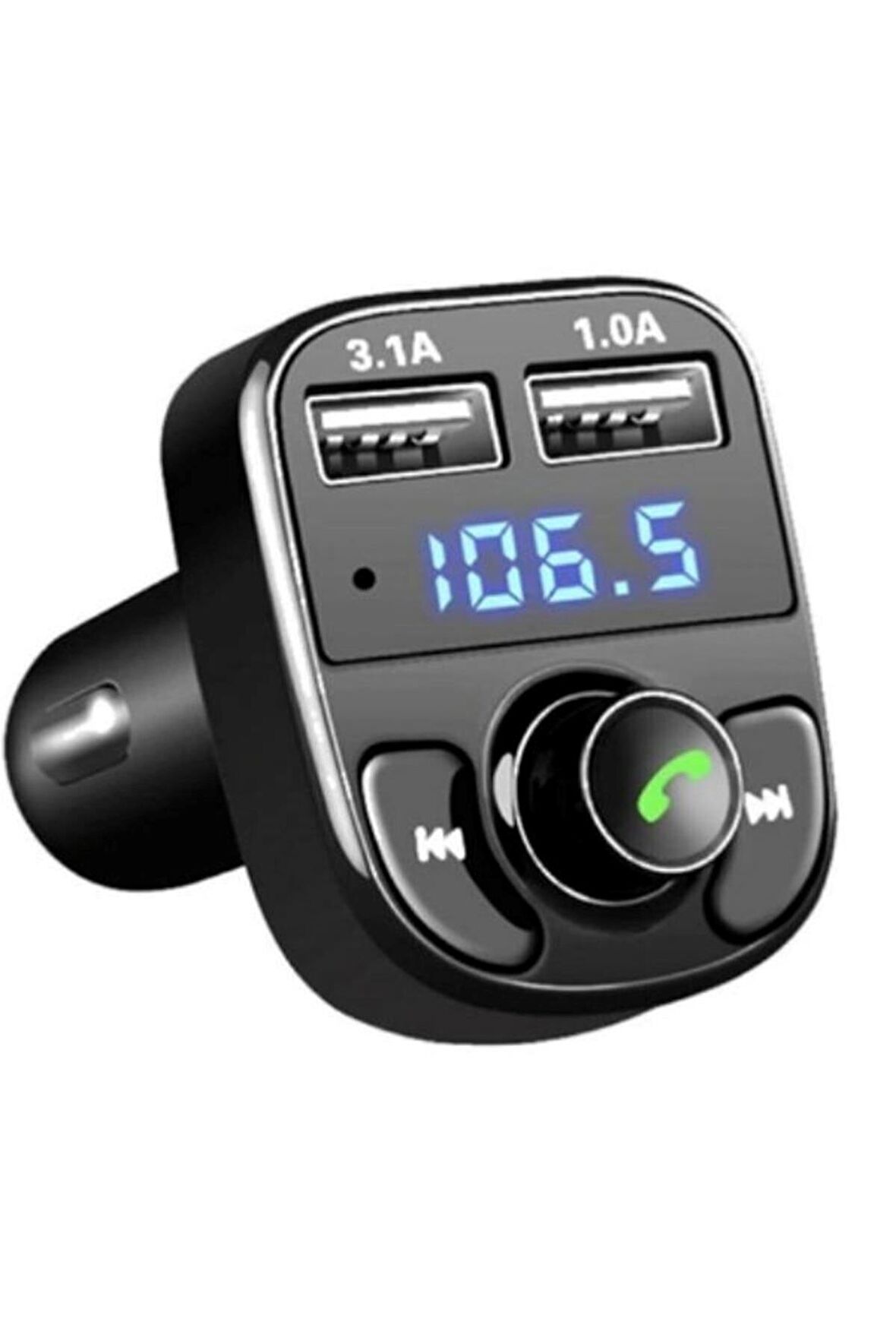 Carx8 Fm Transmitter Bluetooth Araç Kiti 4.0 Micro Sd Usb Şarj