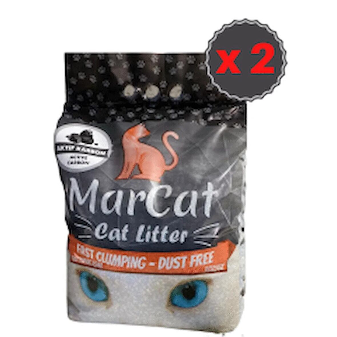 Mar Cat Aktif Karbonlu Kedi Kumu 10 Lt X 2 Adet 20 Lt