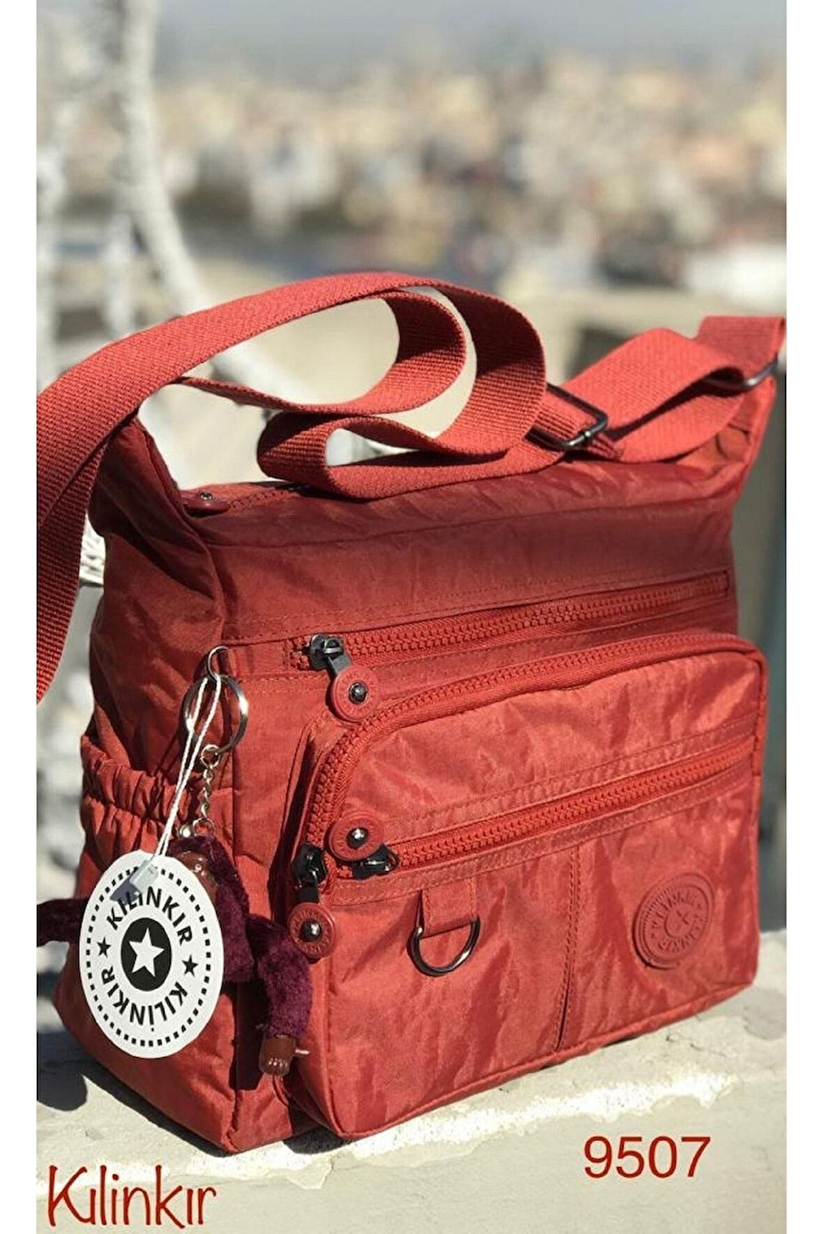 Klinkır Kumaş Yeni Model Suya Dayanıklı Çok Gözlü Omuz & Postacı Çantası