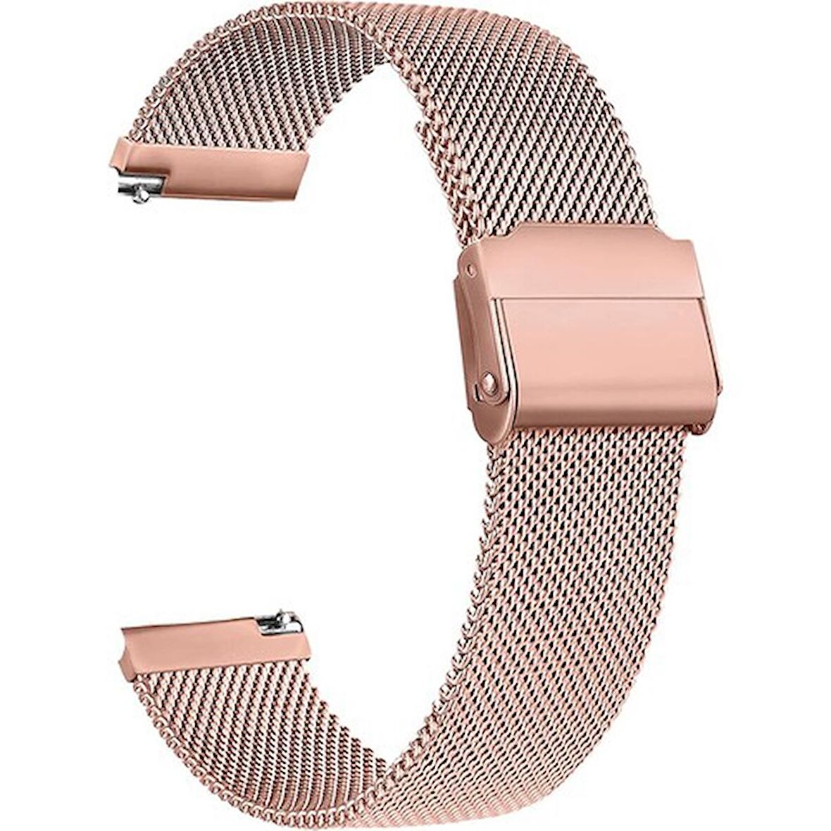Gpack QCY Watch GTC Kordon Çıtçıtlı Hasır Metal Örgülü KRD 45