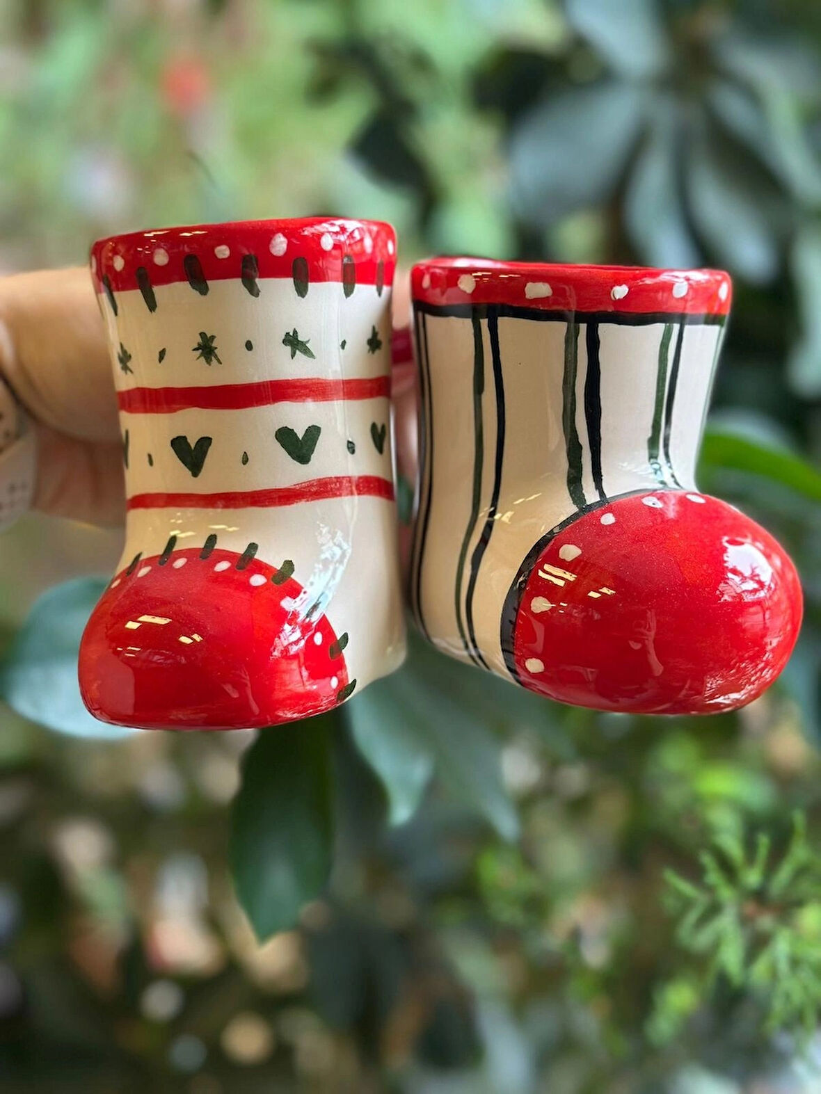 Yılbaşı Ruhu 2'li Sevimli Çorap Kupa