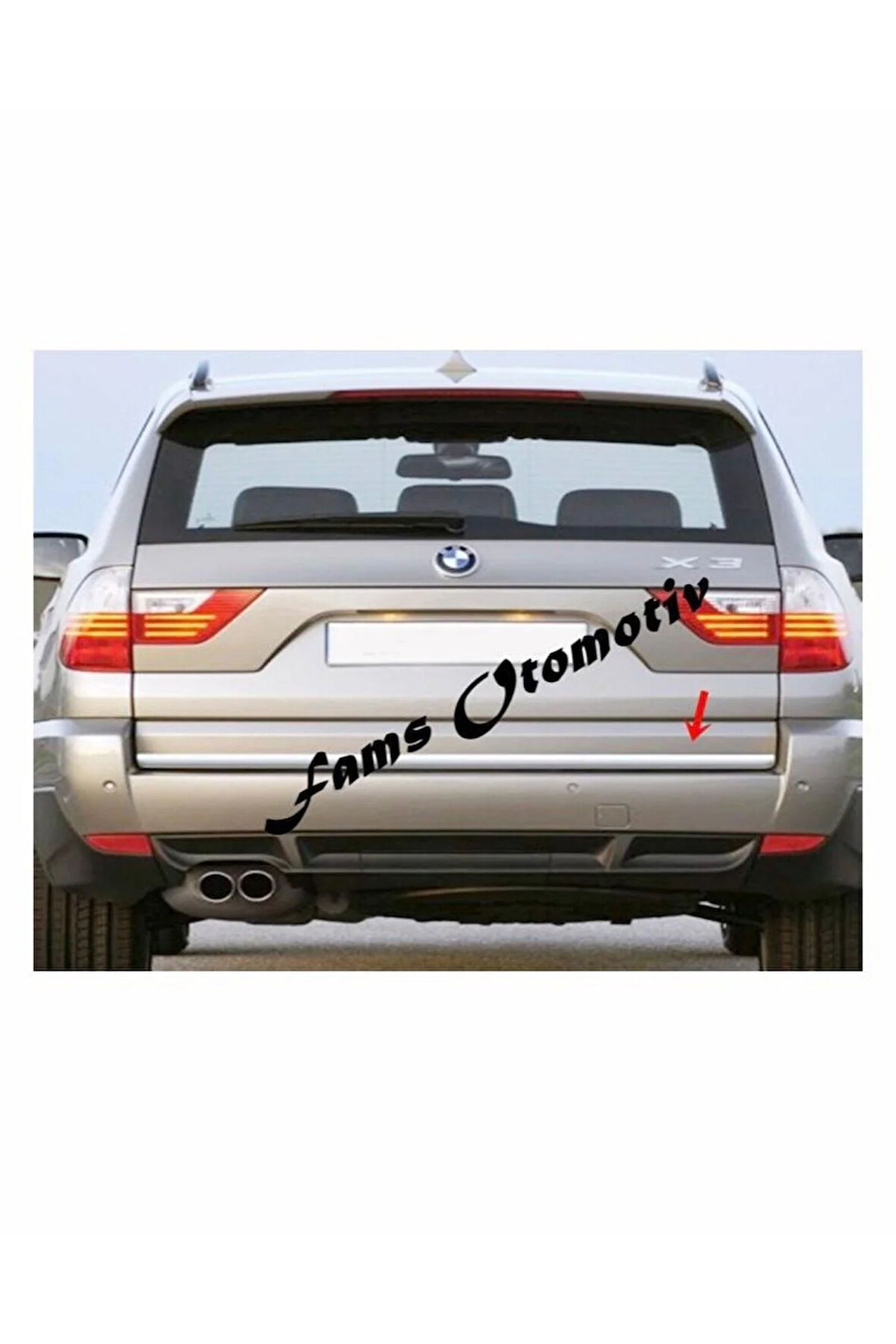Bmw X3 Krom Alt Bagaj Çıtası 2004-2010 P. Çelik