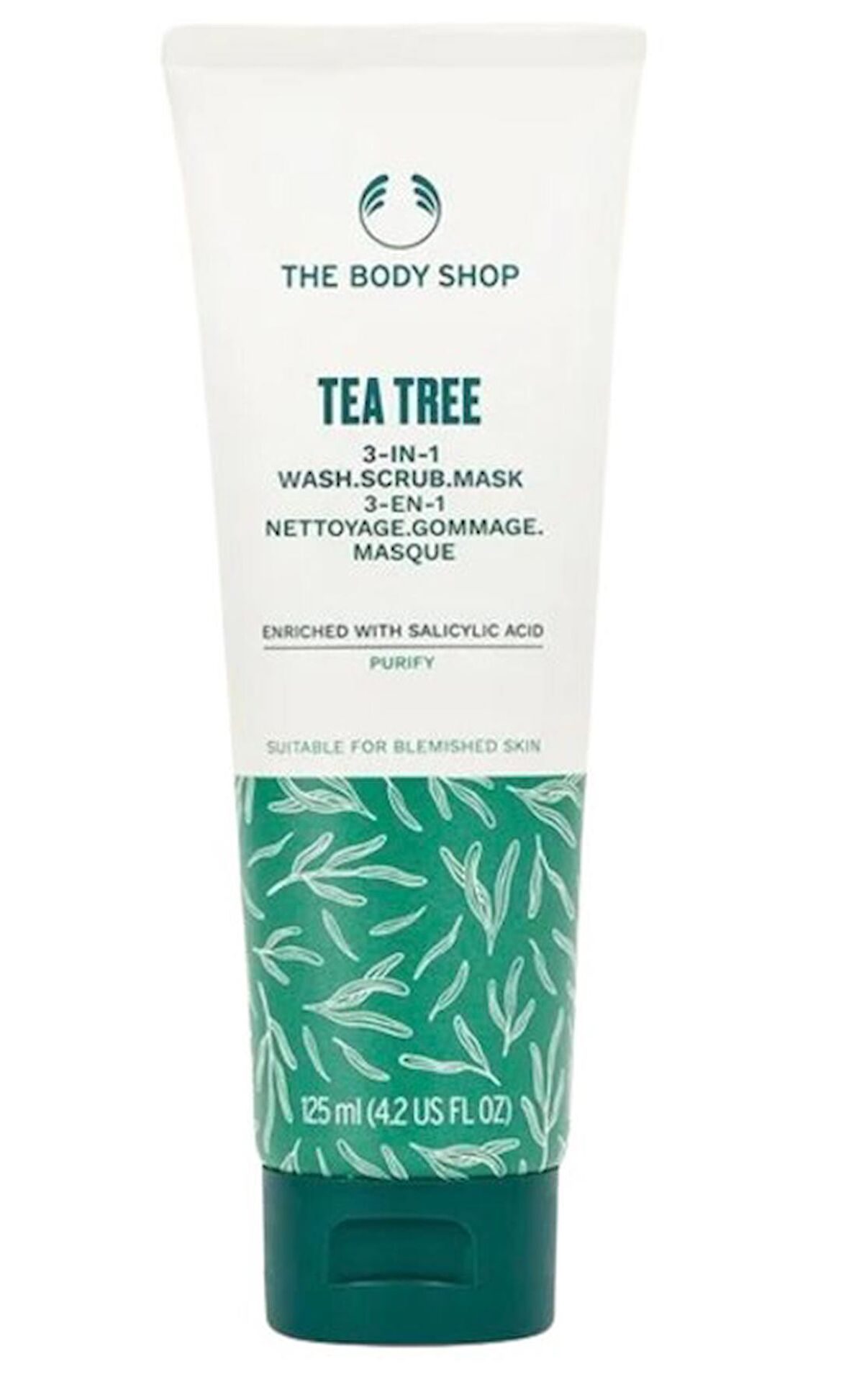 The Body Shop Çay Ağacı 3'ü 1 Arada Temizleyici Scrub Maske 125 ML 