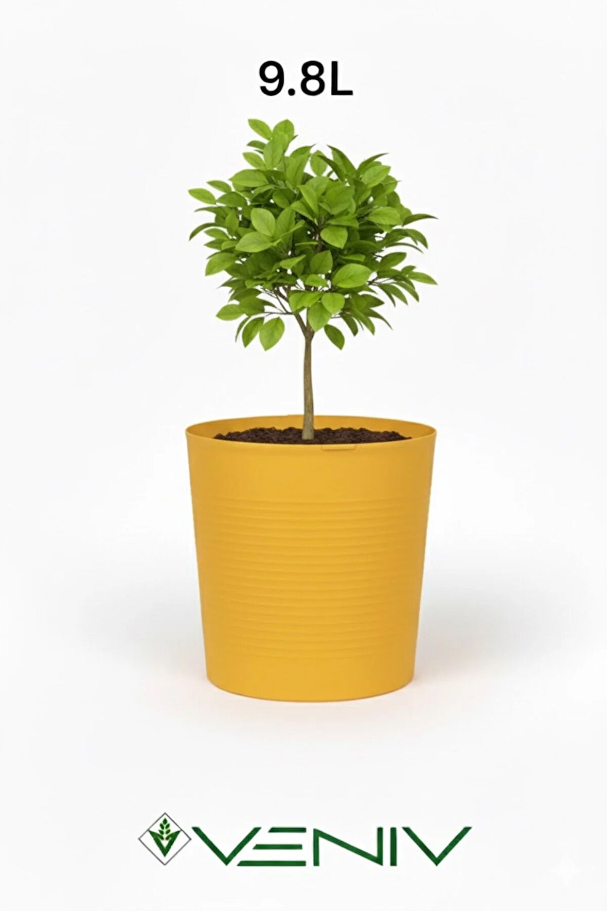 Kırılmaz Dekoratif Saksı 9.8L -1 Adet