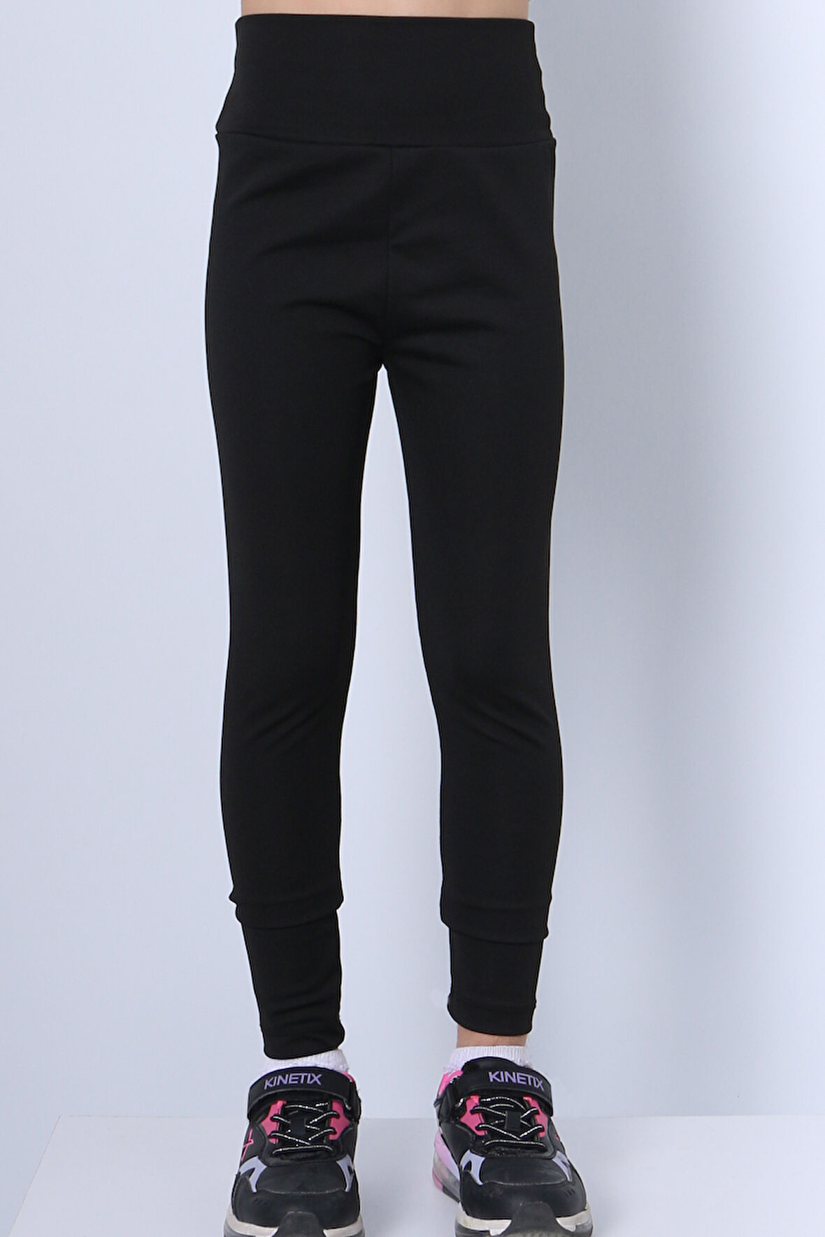 KIZ ÇOCUK TAYT YÜKSEK BEL DÜZ RENK DALGIÇ KUMAŞ C2