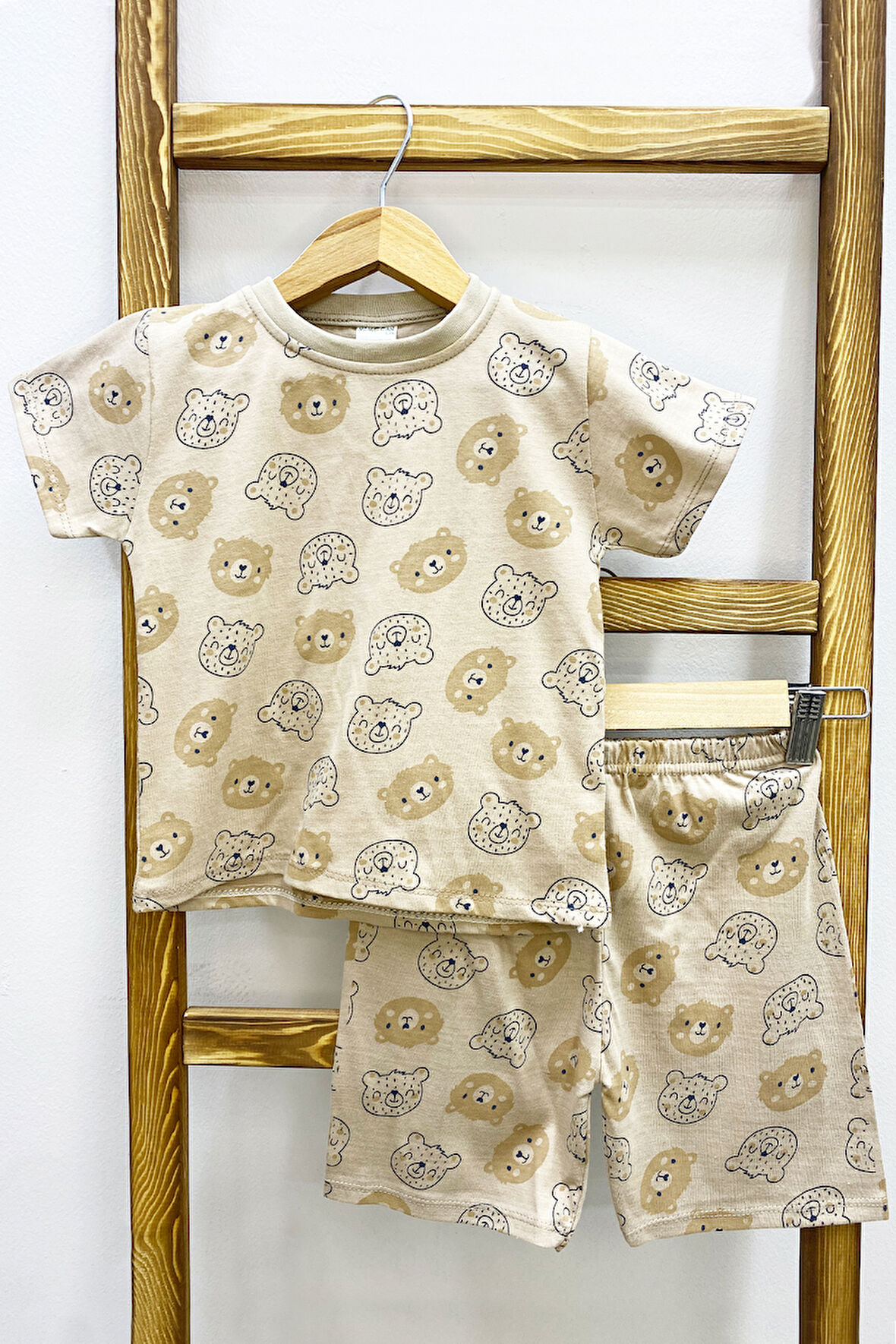 ERKEK ÇOCUK ŞORTLU TAKIM AYICIK BASKILI E33