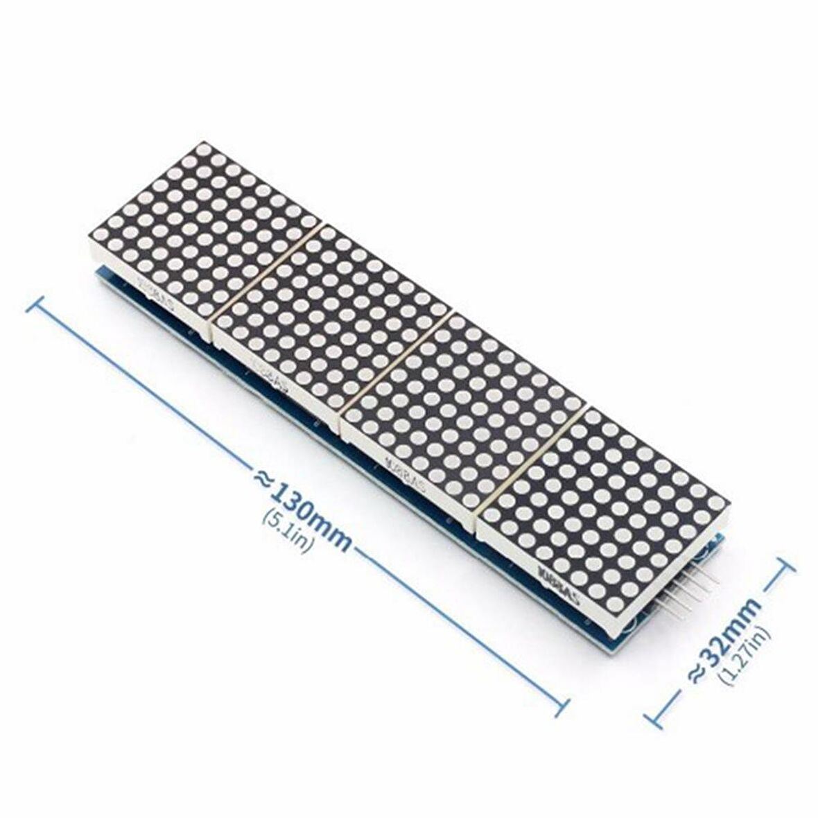 MAX7219 4'lü 8x8 Nokta Matrix Modülü Entegresi
