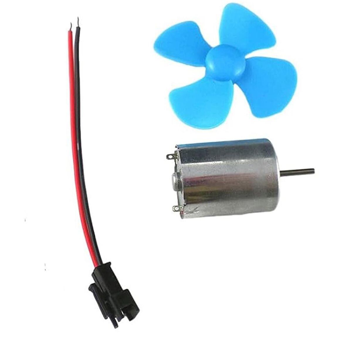 Mikro DC Motor Jeneratör Seti (Pervane Dahil)