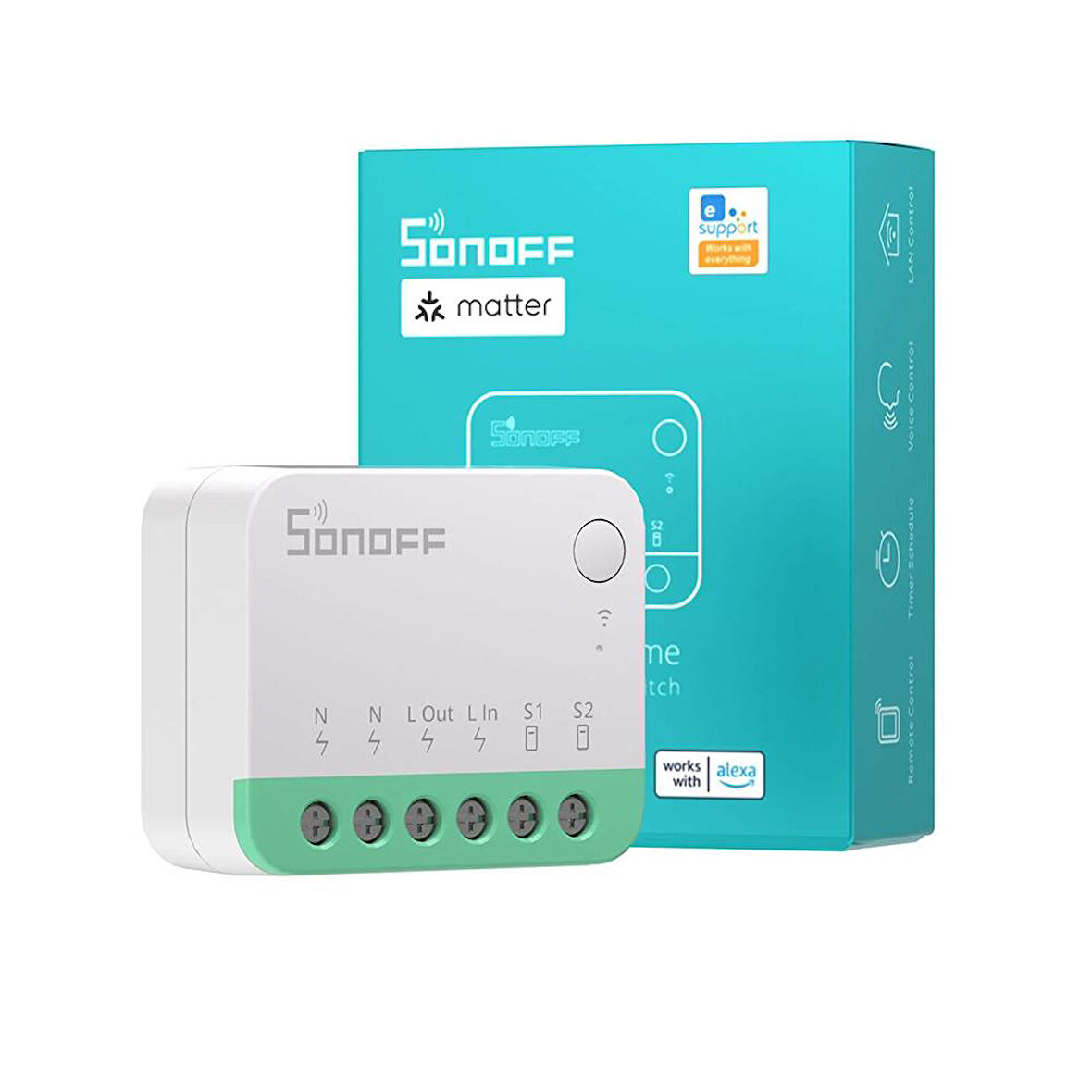 Sonoff Mini R4M Matter Wi-Fi Akıllı Anahtar Ev Otomasyon Rölesi