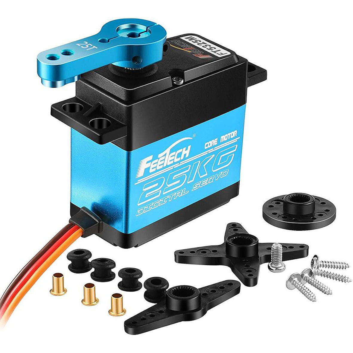 FeeTech 180 Derece Digital Su Geçirmez Servo Motor 7.4V 25kg/cm FT5325M