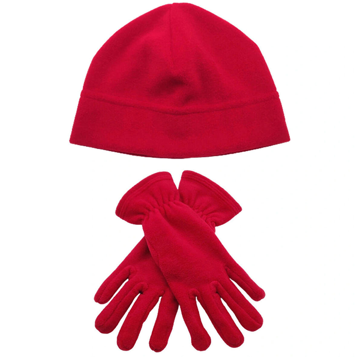 Kadın Kışlık Termal Polar Eldiven - Polar Bere 2'li Set