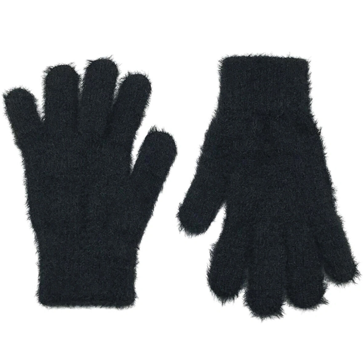 Kadın Kışlık Yumuşak Dokulu Peluş Rahat Kullanım Eldiven Winter Soft Gloves