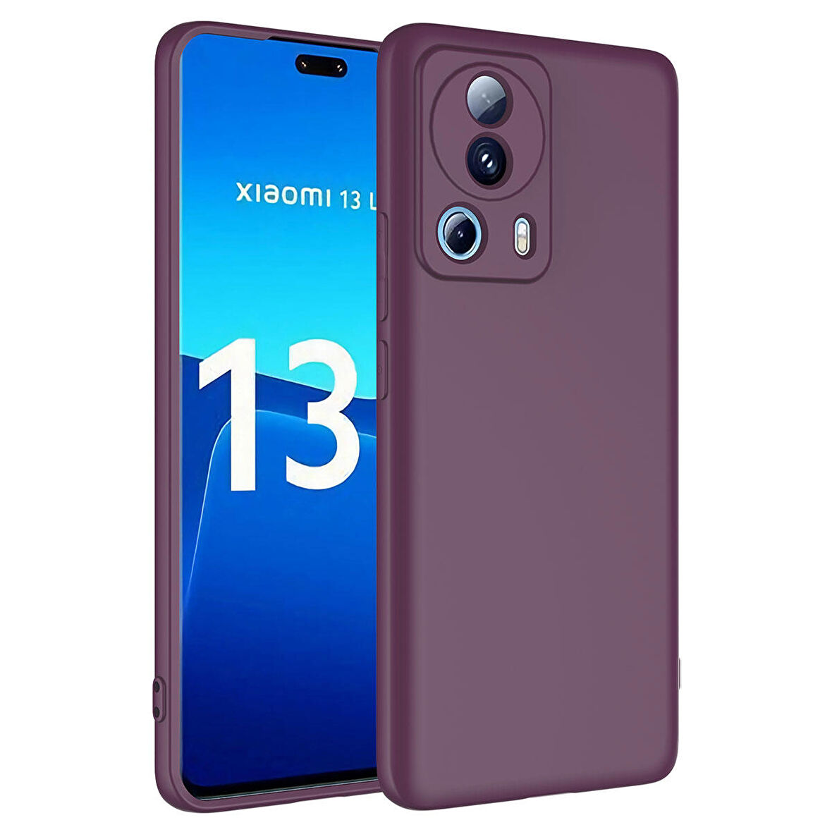 Gpack Xiaomi Mi 13 Lite Kılıf Mara Lansman Silikon Mat Soft İçi Süet