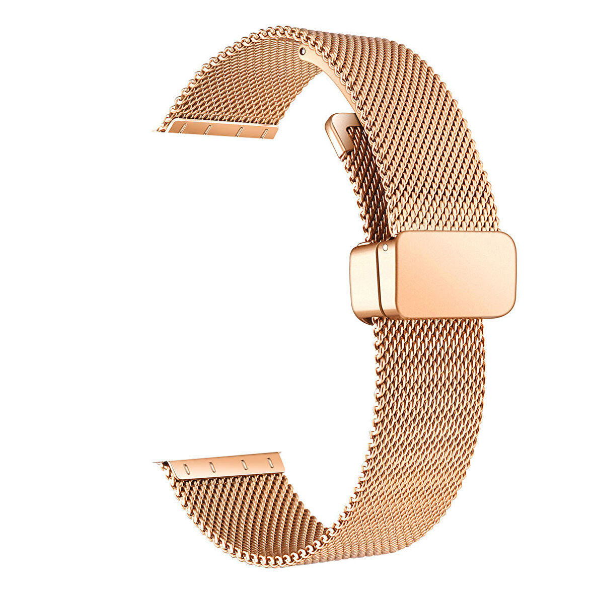 Gpack Google Ticwatch S2 Wear Os Kordon Metal Hasır Ayarlanabilir Mıknatıslı KRD85