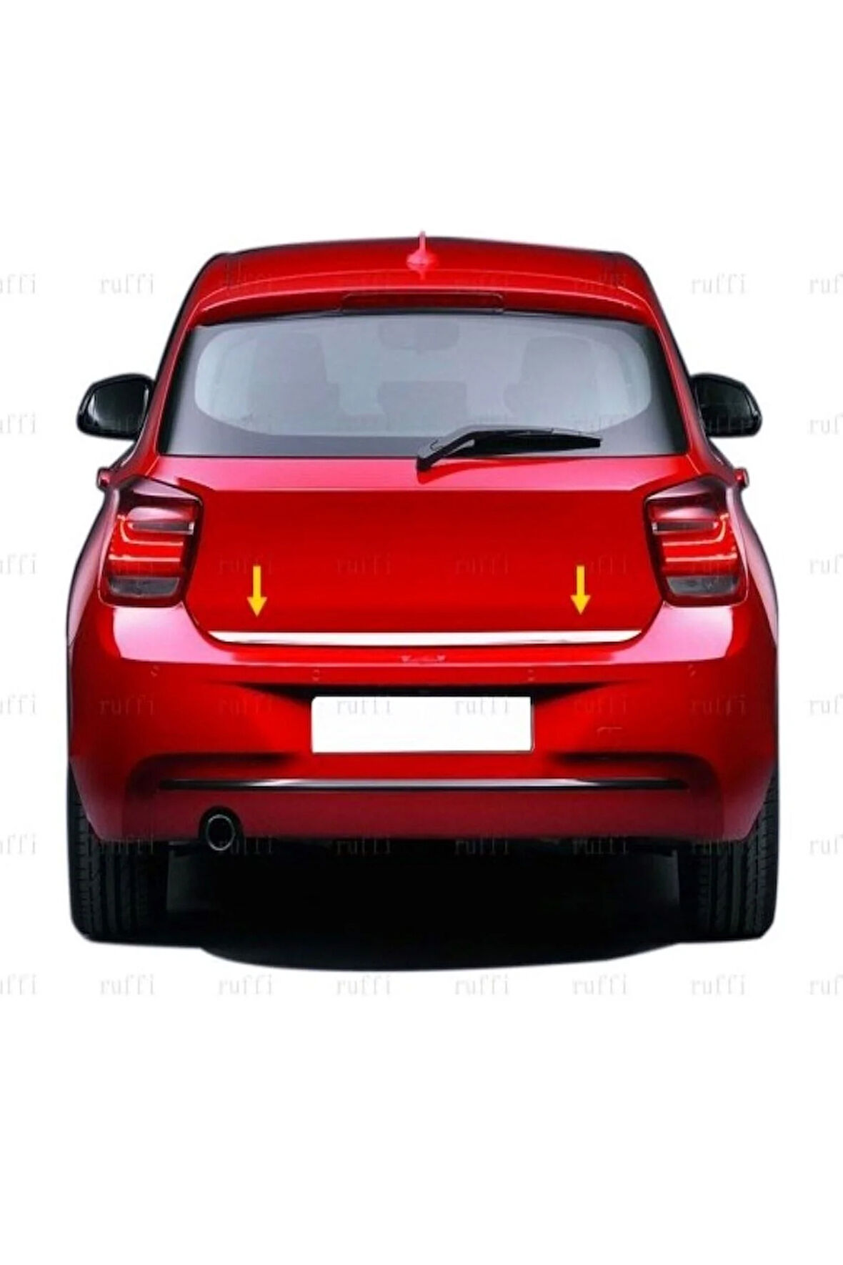 Bmw 1 Serisi F20 Uyumlu Krom Alt Bagaj Çıtası 2011-2019 Paslanmaz Çelik