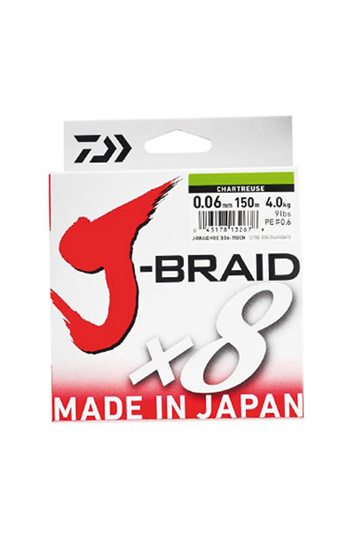 Daiwa JBraid 8B Chartreuse 150m İp Misina (12750020)