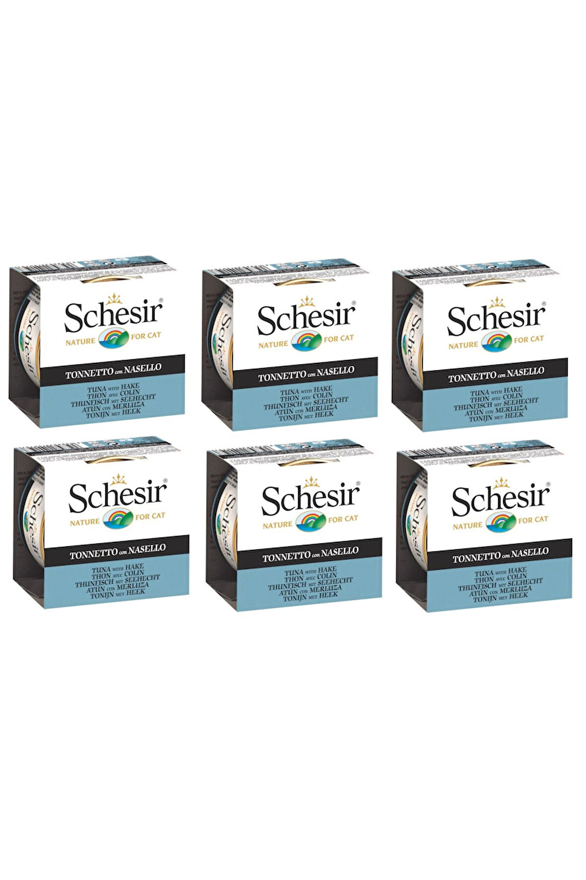 Schesir Ton ve Barlam Balıklı Kedi Konservesi 85 Gr. X 6 Adet