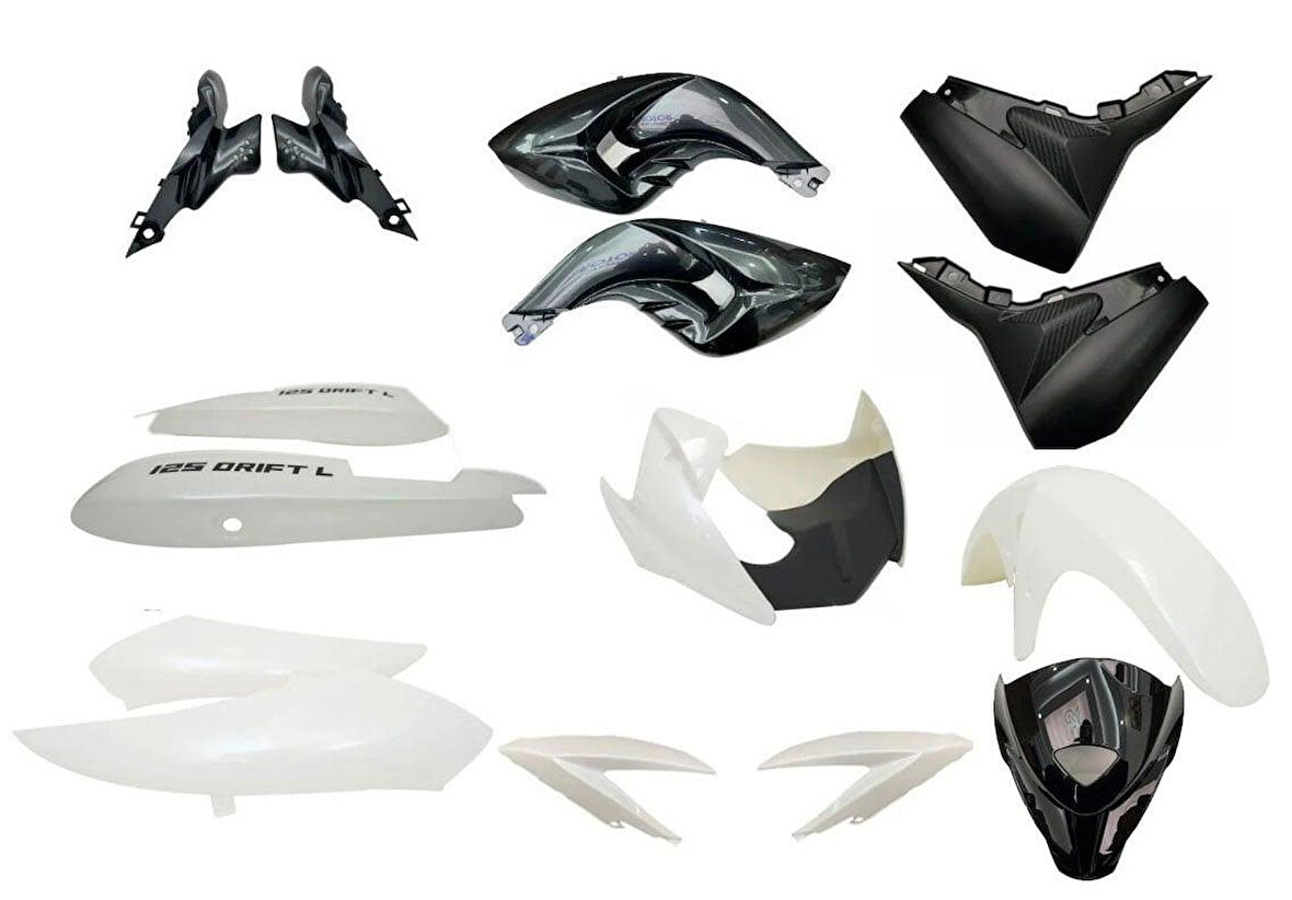 Mondial Drift 125L Kaporta Seti Beyaz