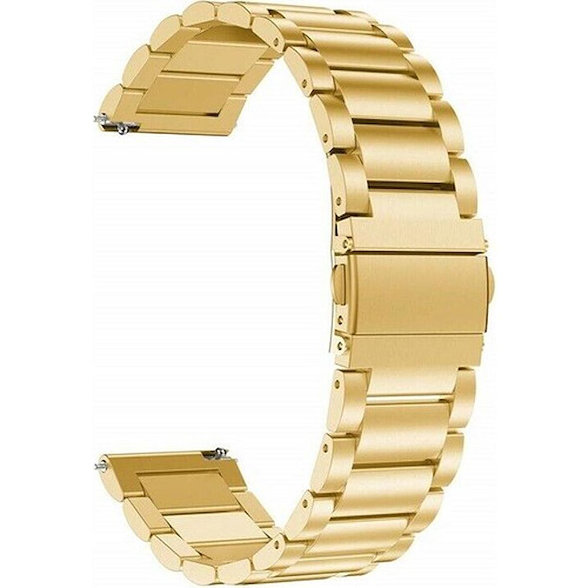 Gpack Samsung Galaxy Watch 6 uyumlu Classic 43mm Kordon Metal Sıralı Kordon KRD 04