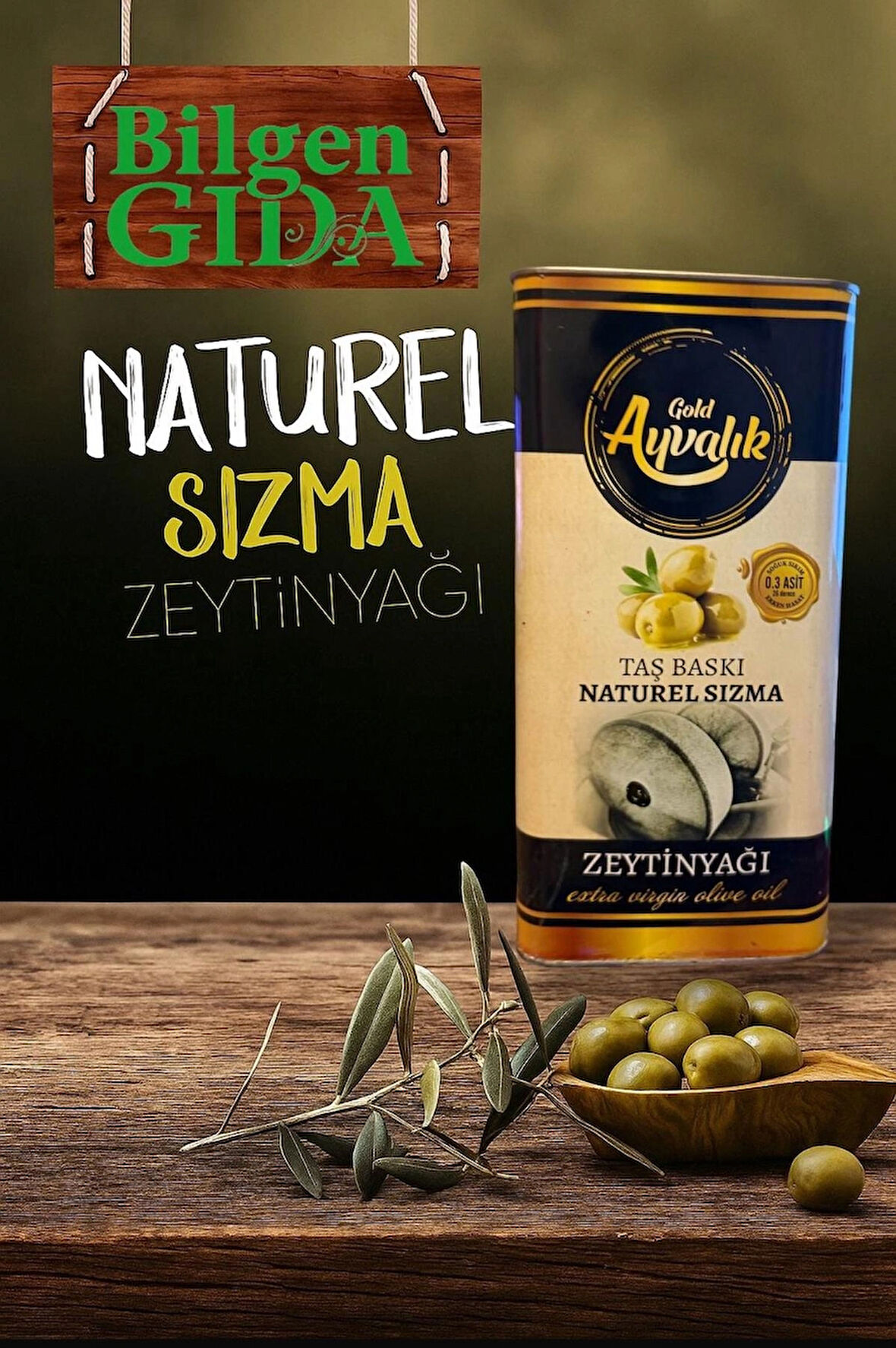 GOLD AYVALIK TAŞ BASKI NATÜREL SIZMA 