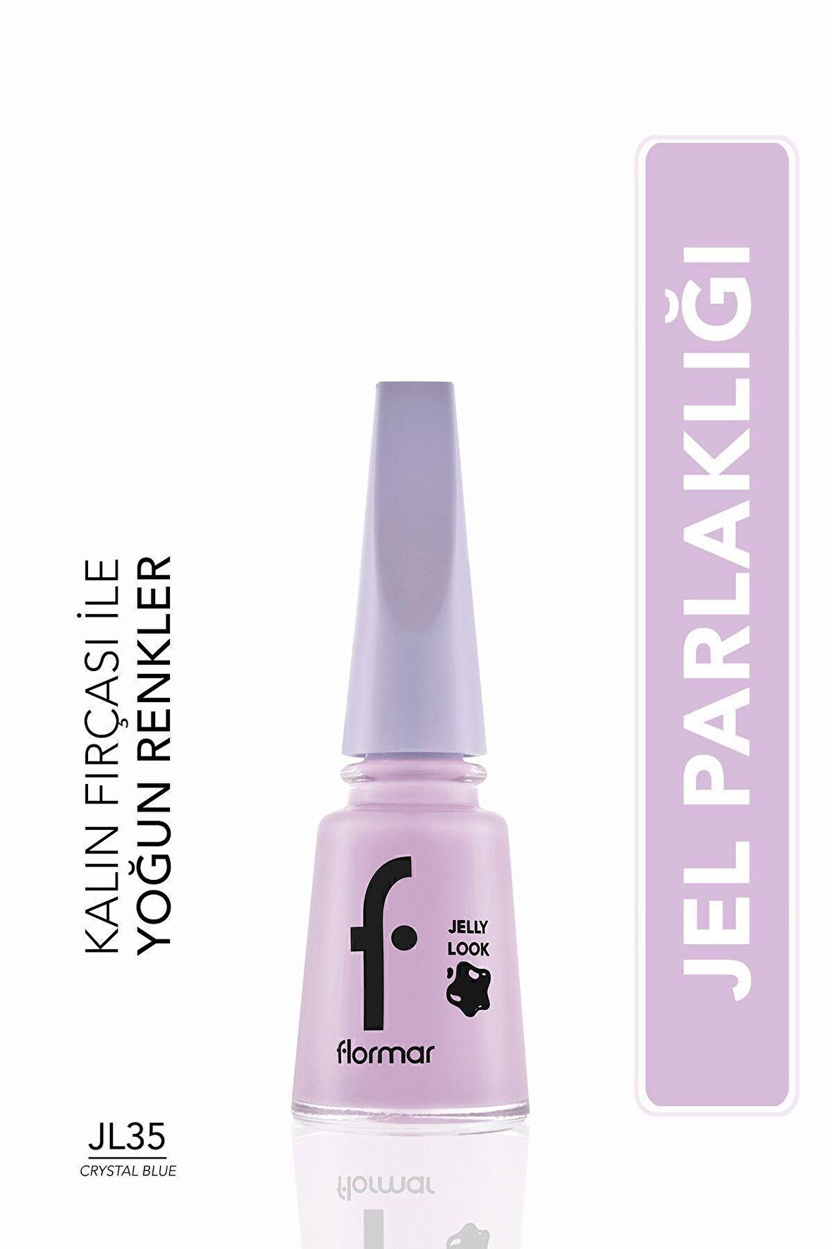 Flormar Oje - Jelly Look Nail Enamel Jl35 Crystal Blue 34000007-jl35