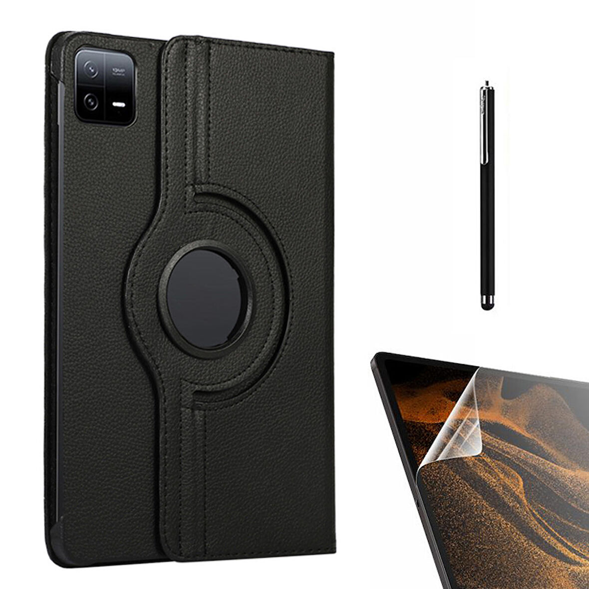 Gpack Xiaomi Mi Pad 6 Kılıf Kapaklı Standlı 360 Dönebilen Koruma dn22  Nano  Kalem