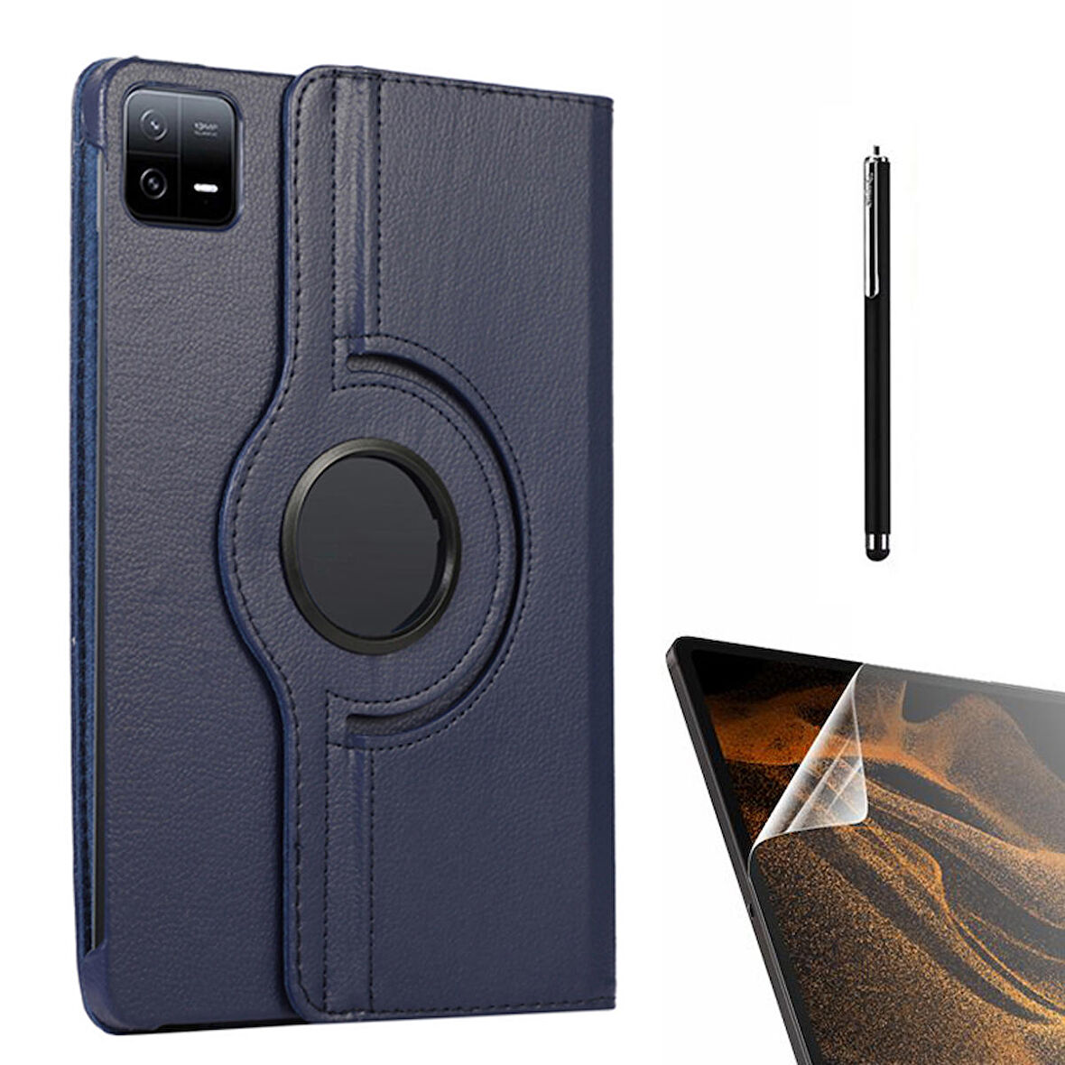 Gpack Xiaomi Mi Pad 6 Kılıf Kapaklı Standlı 360 Dönebilen Koruma dn22  Nano  Kalem