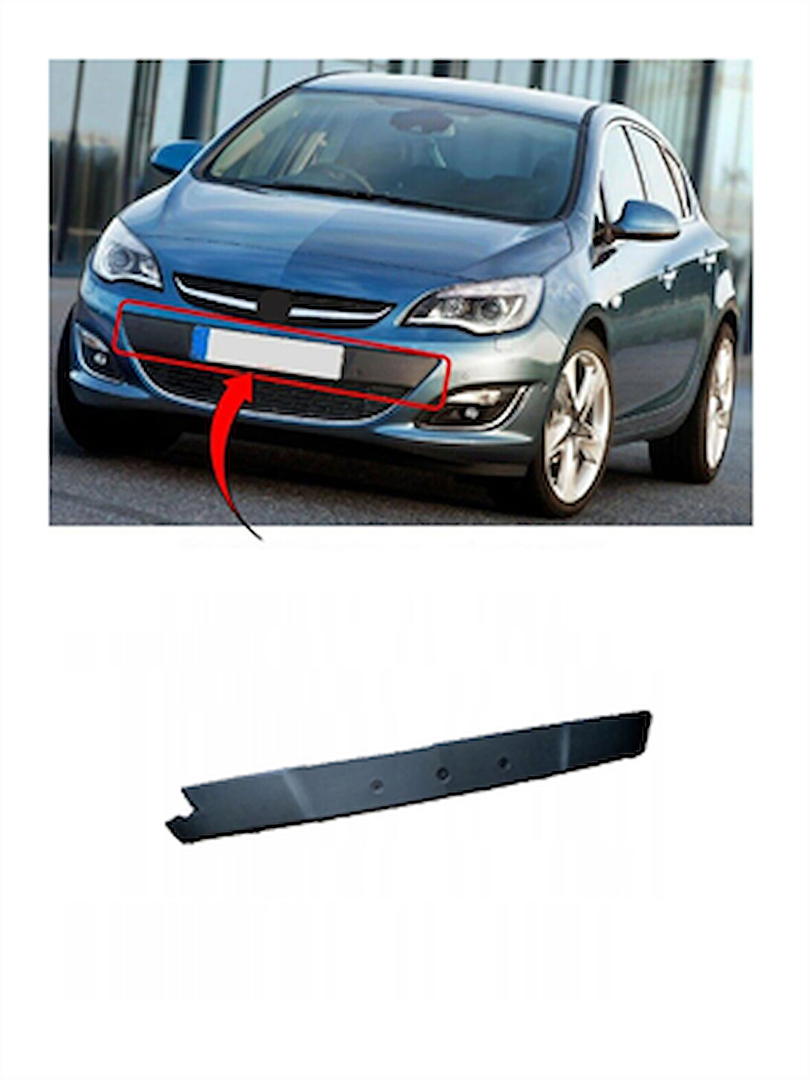 On Tampon Plakalık Astra J  2012 Model Üstü 