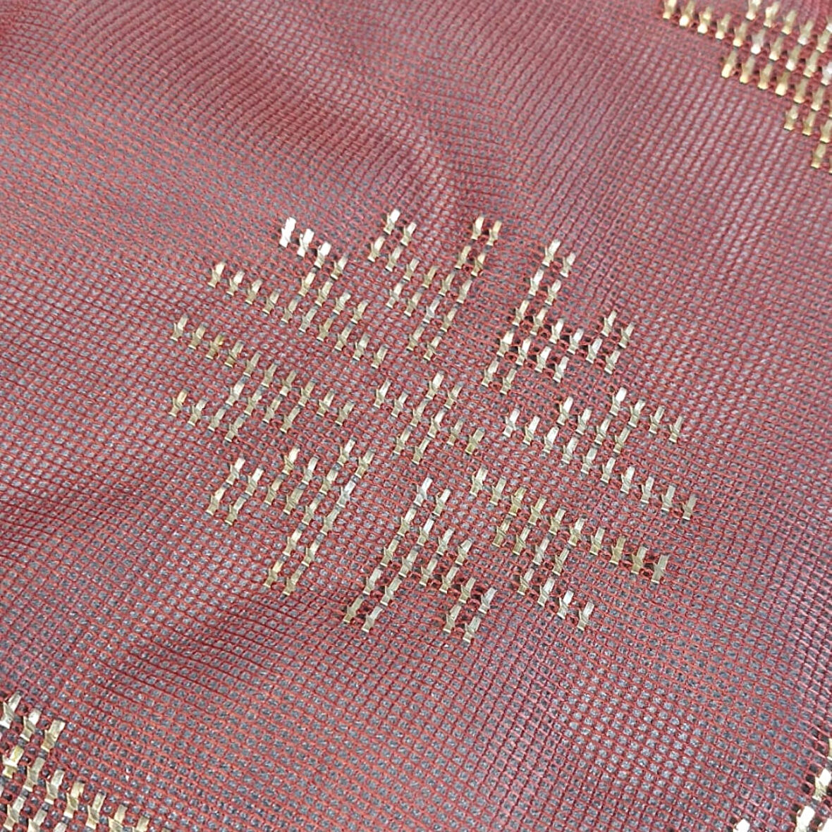 Uretti - Sefa 4419 9329 El Yapımı Tel Kırma İşleme Gelin Duvağı / Kırmızı