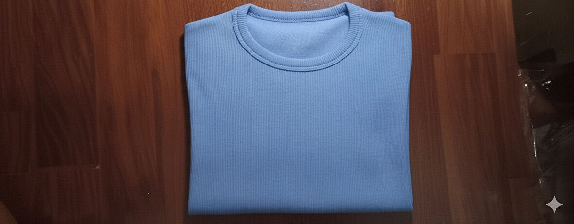 Mavi Crop kadın Bluz