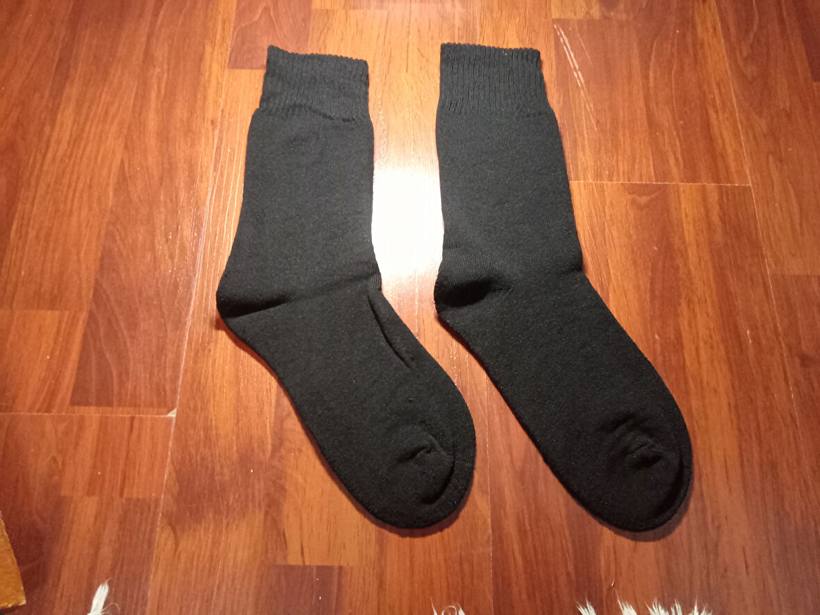 4 adet Siyah Kadın Termal Çorap