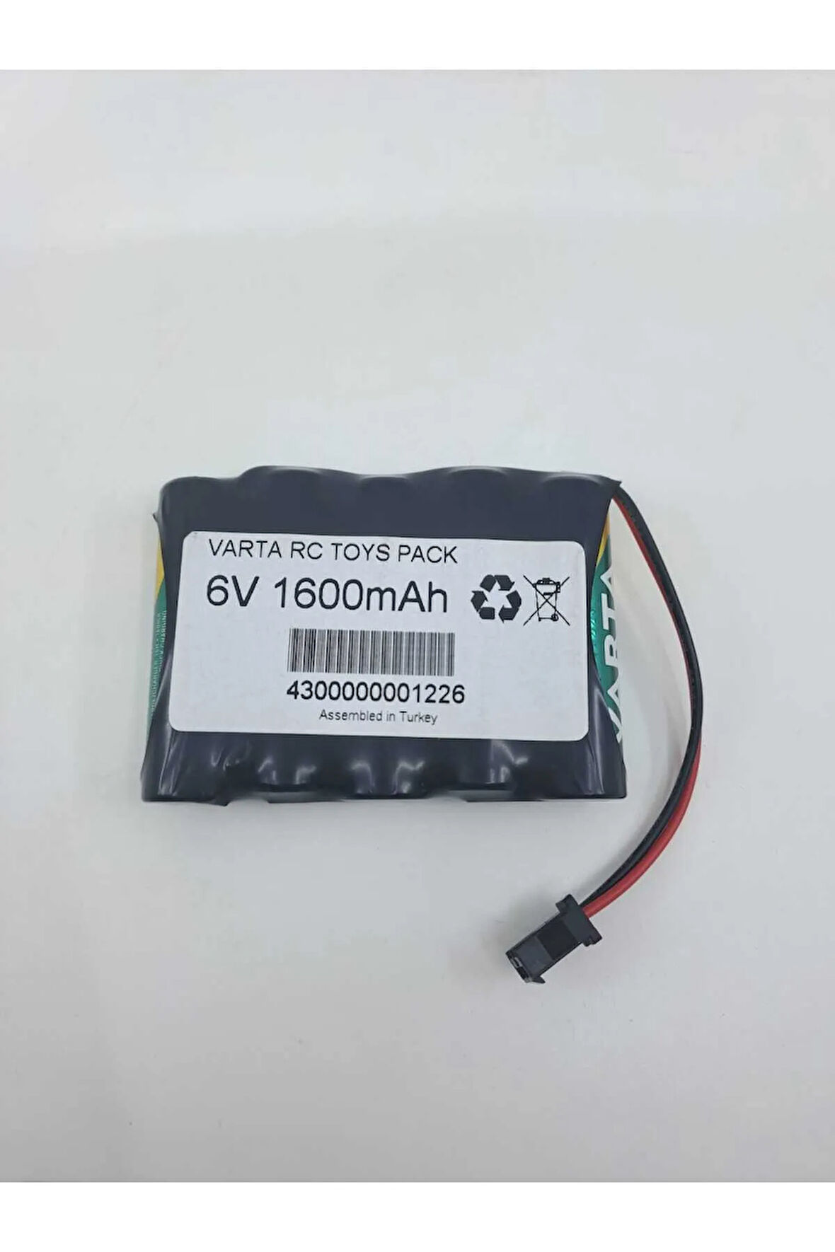 6V 1600mah 5 pilli siyah soket