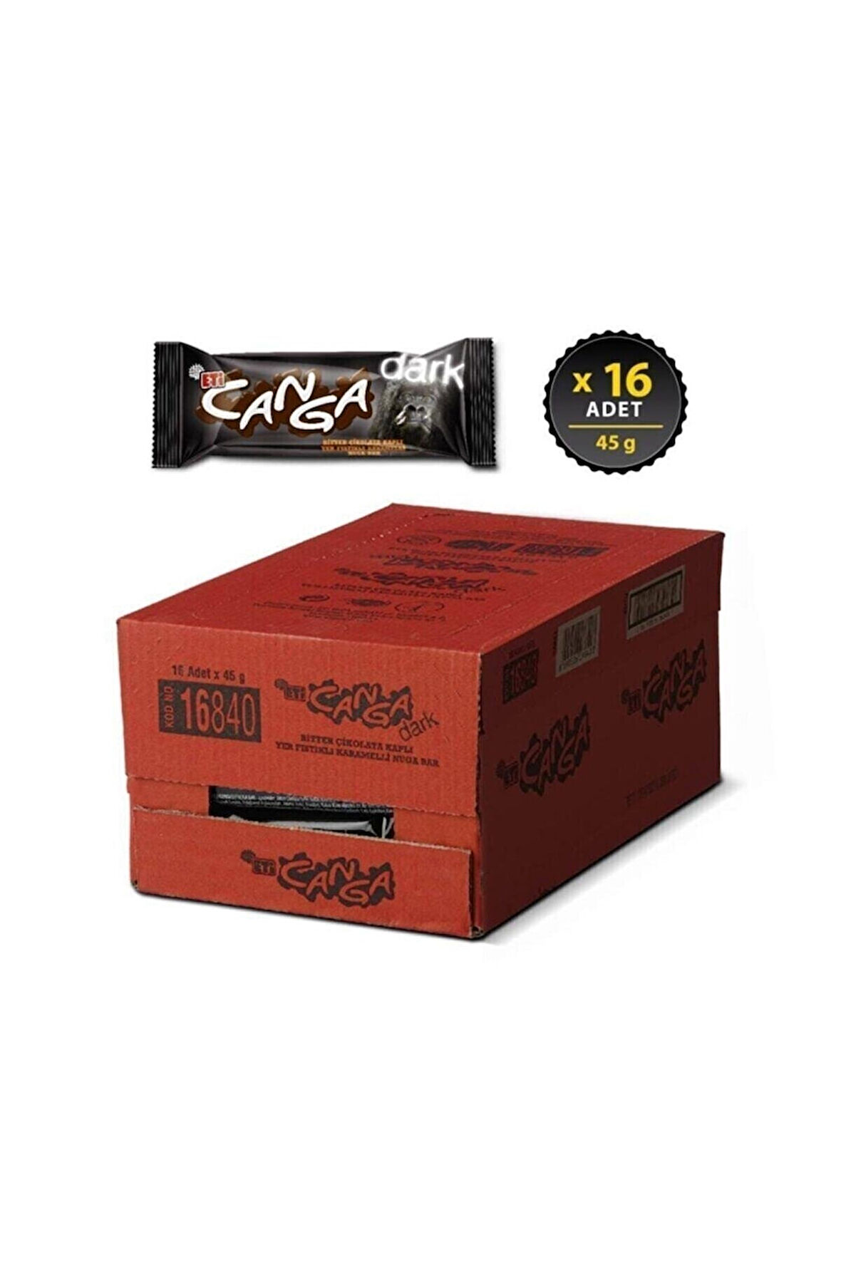 Eti Canga Bitter 45 G x 16 Adet
