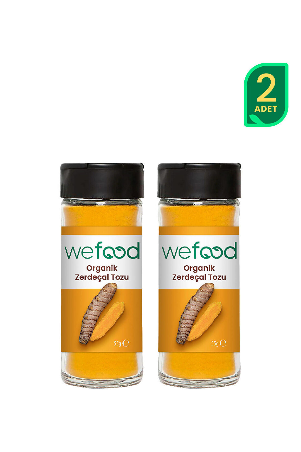 Wefood Organik Zerdeçal Tozu 55 gr 2'li