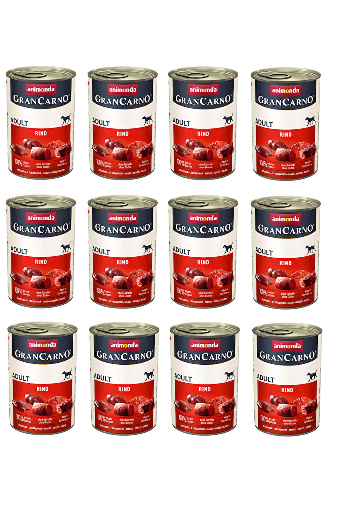 Animonda Gran Carno Sığır Etli Köpek Konserve 400 Gr. X 12 Adet