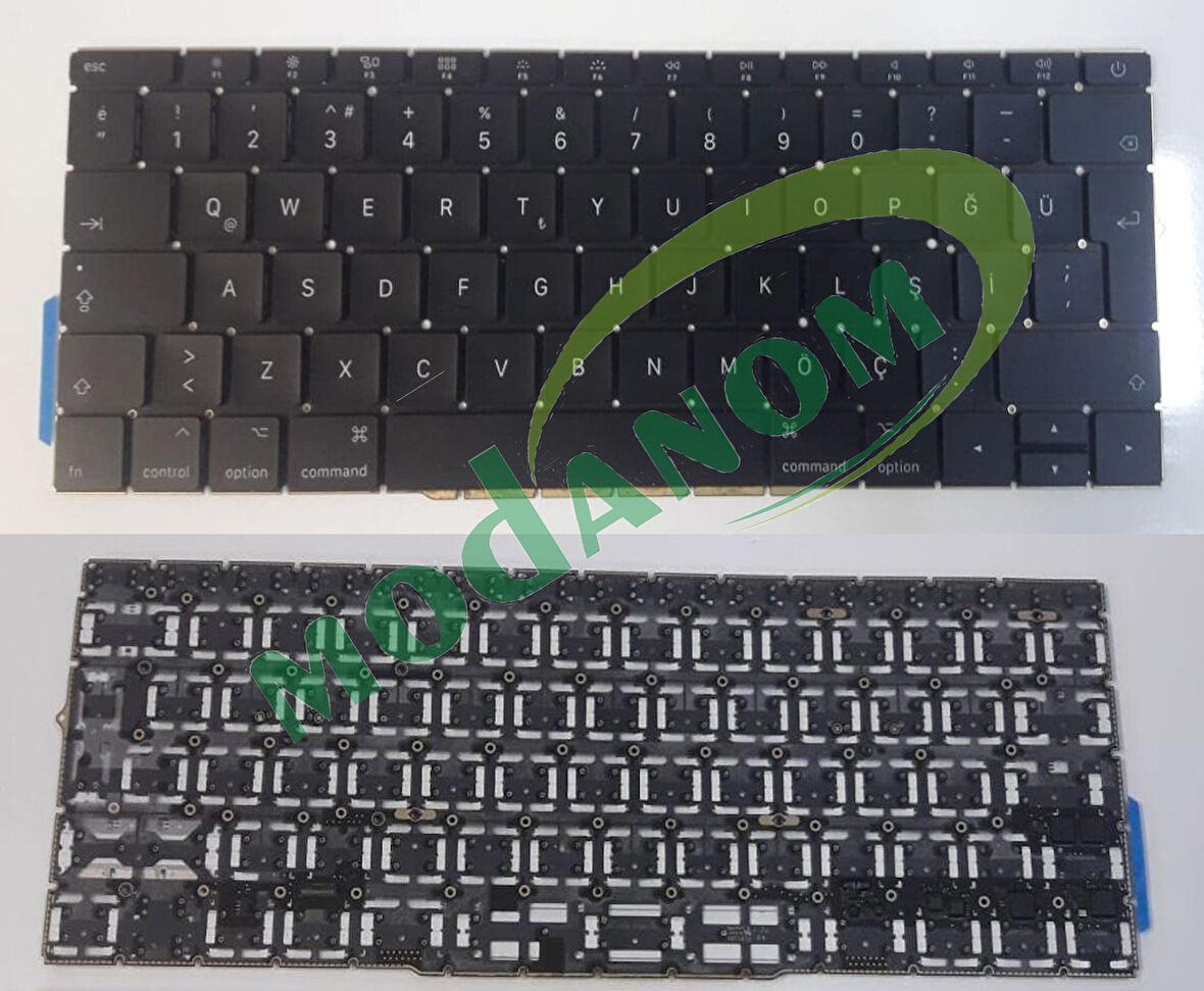 Apple MacBook Pro A1708 A1708 (2017) (2016) Klavye Siyah Türkçe Büyük Enter