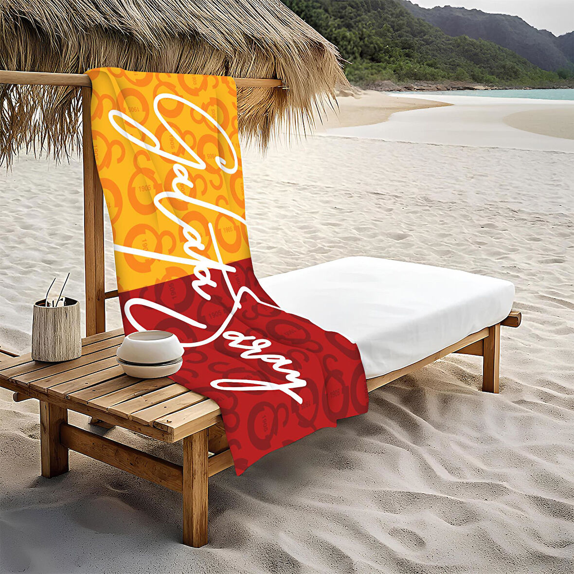 Dekoratif Modern Desenli Plaj Deniz Havlusu Peştamal 80x160 CM PİKA03