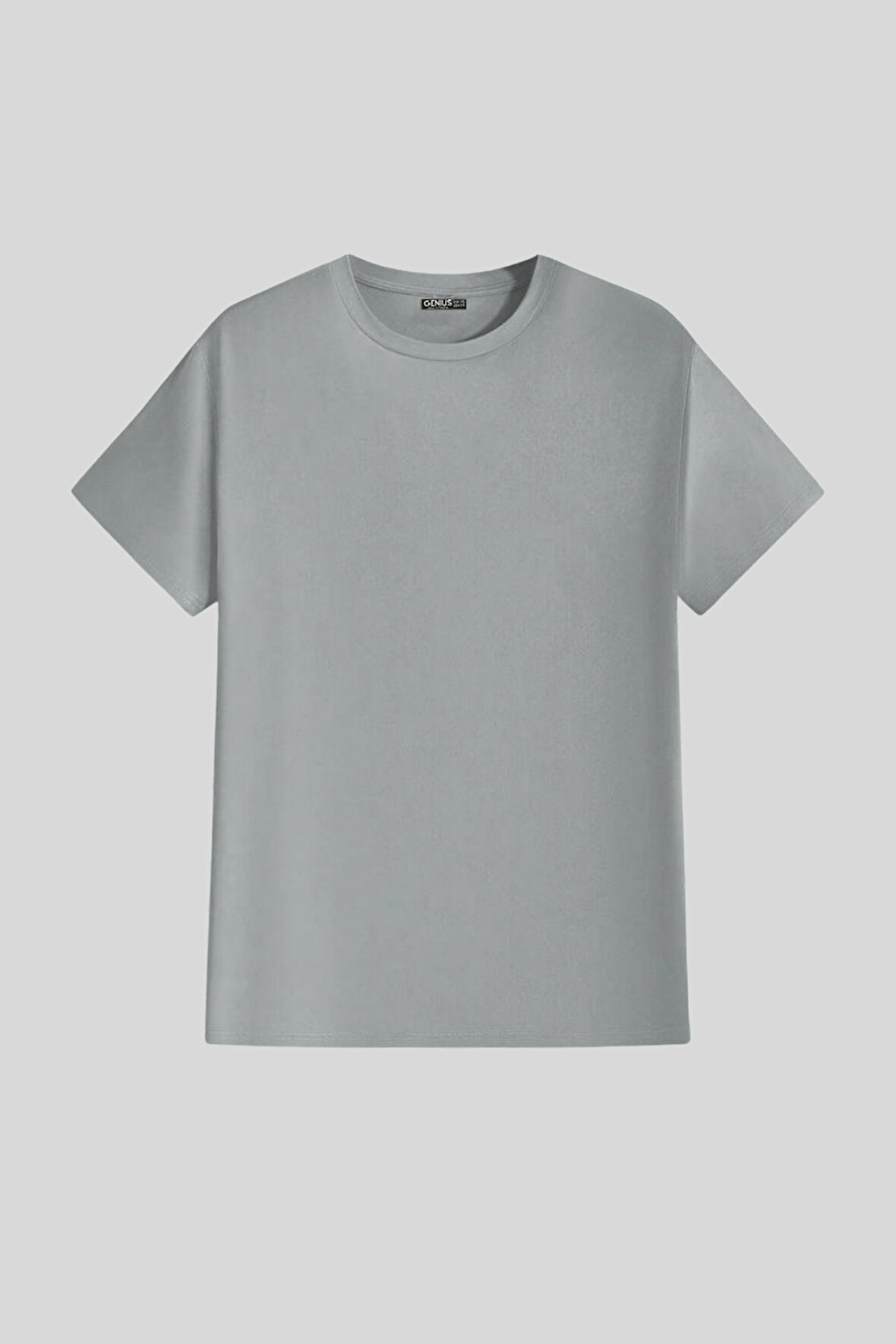 Erkek %100 Pamuk Slim Fit Dar Kesim Bisiklet Yaka BasicTişört BASIC-TSHIRT