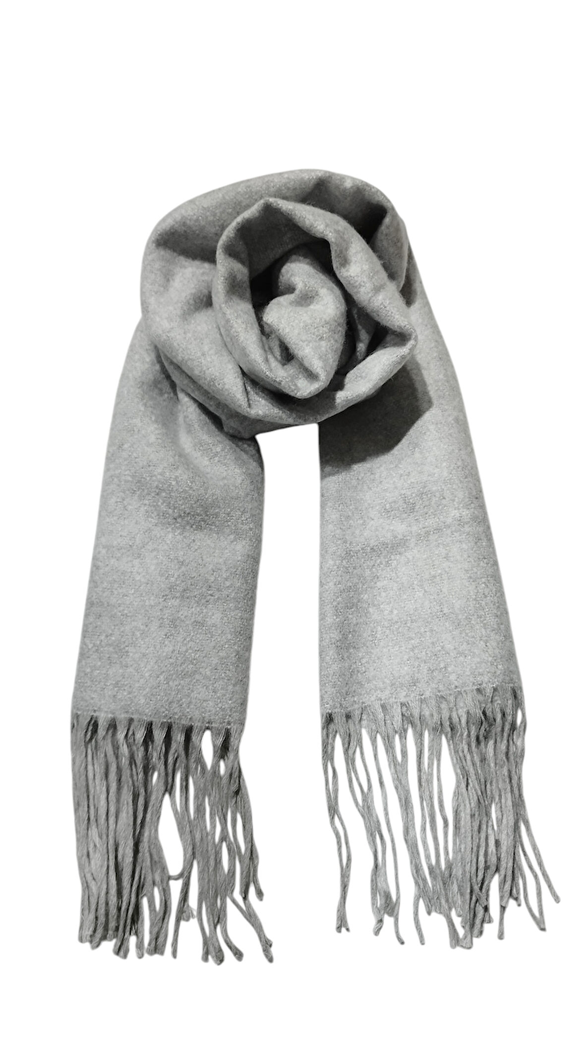 Gri İnce Dokulu Yumoş kadin Atkı(180*45)